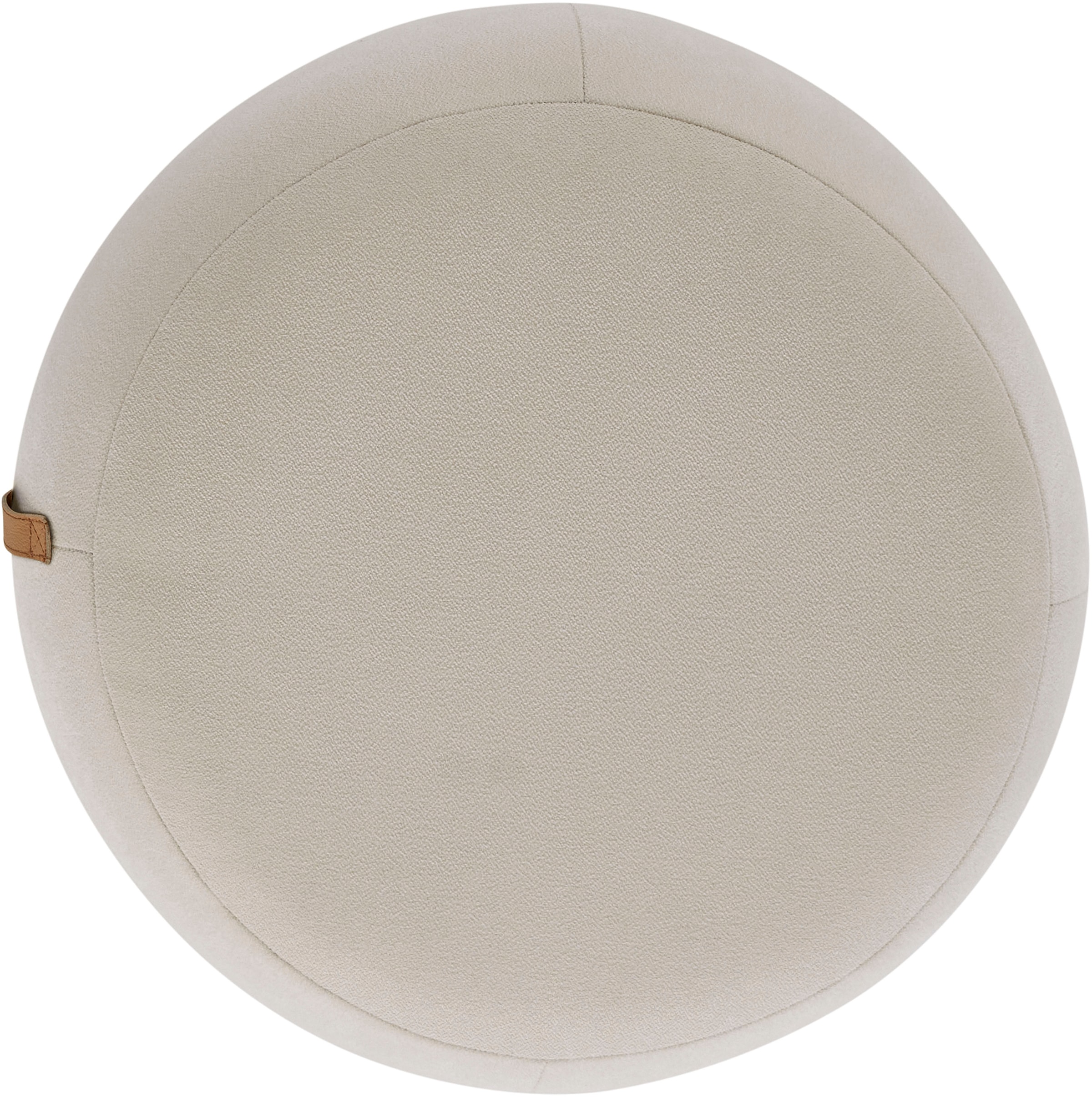 s.Oliver Hocker », moderner Designhocker mit Lederriemen, handgefertigt, softes Design« hochwertig, zum Wohlfühlen in Luxus-Microfaser/Struktur oder in Bouclé