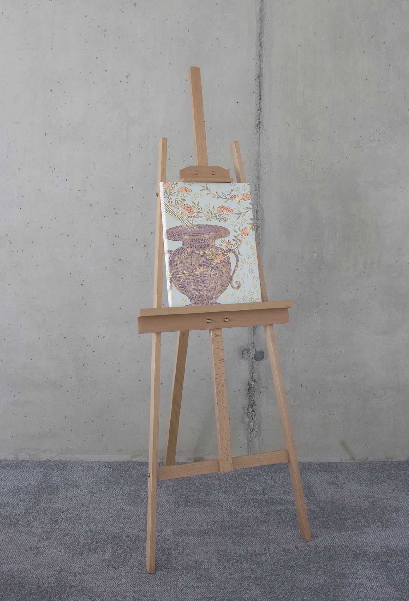 Komar Leinwandbild »Anubis Vase - Größe 30 x 40 cm«, Natur, (1 St.), Keilrahmenbild mi Echtholzrahmen