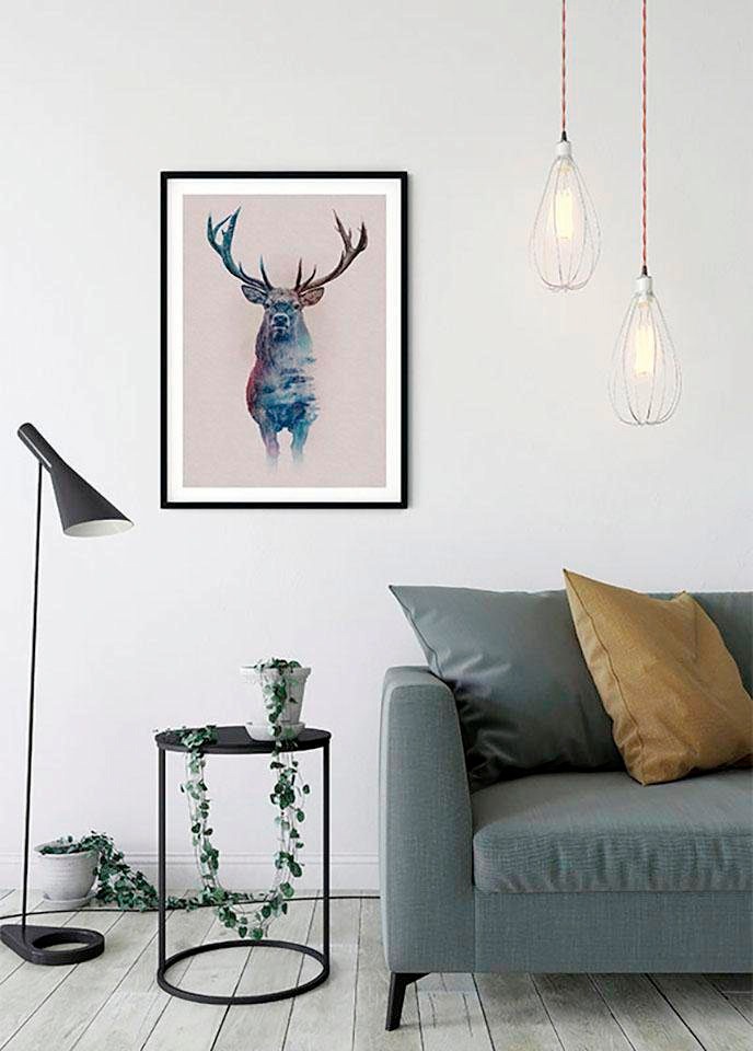 Komar Bild »Animals Forest Deer«, Tiere, (1 St.), Wandbild zur Dekoration - ohne Rahmen
