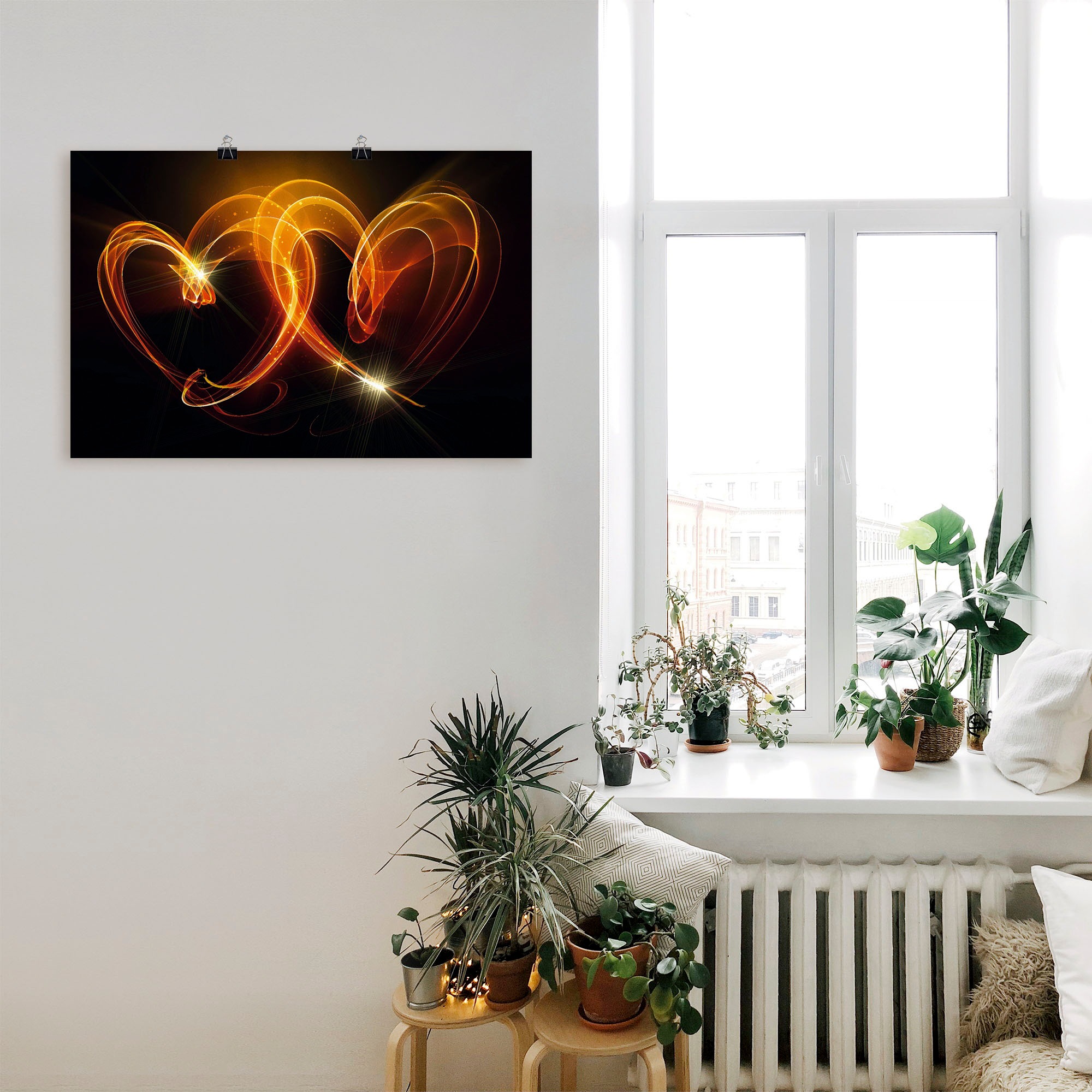 Artland Wandbild »Verbundenheit«, Herzen, (1 St.), als Alubild, Outdoorbild, Leinwandbild, Poster, Wandaufkleber