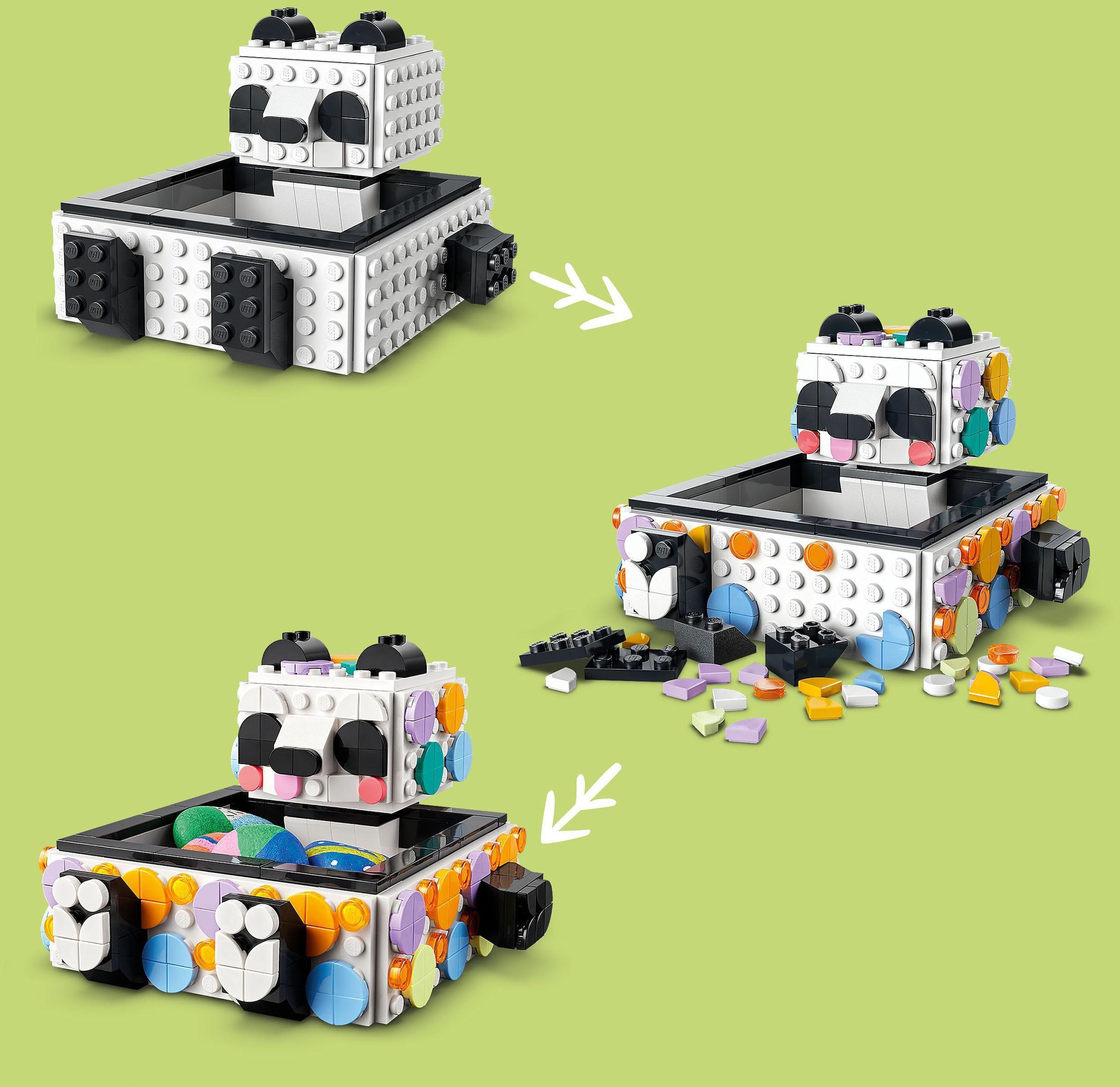 LEGO® Konstruktionsspielsteine »Panda Ablageschale (41959), LEGO® DOTS«, (517 St.), Made in Europe