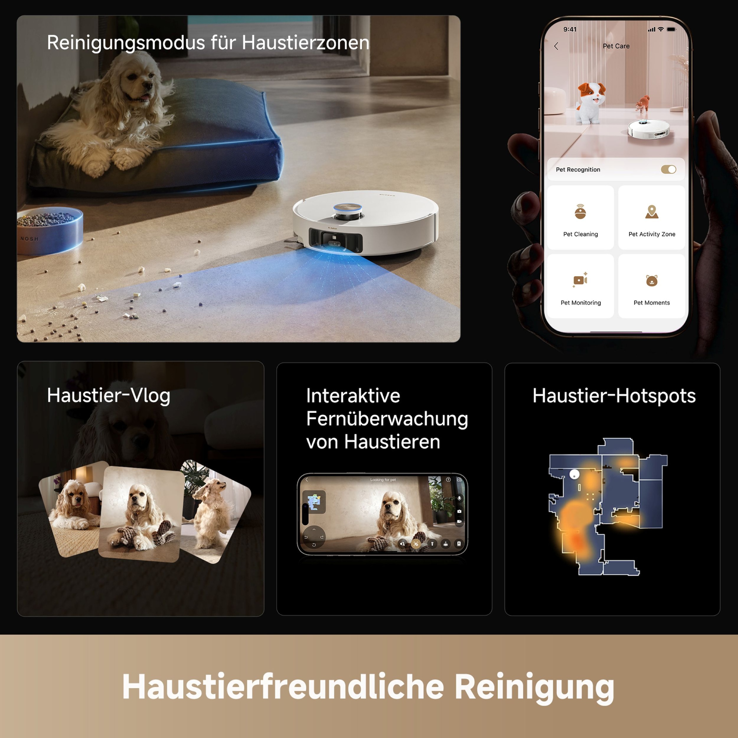 Dreame Saugroboter »mit Wischfunktion Matrix 10 Ultra« Mop-Wechsel, drei Reinigungsmittel, überwindet Hindernisse, 30.000 Pa