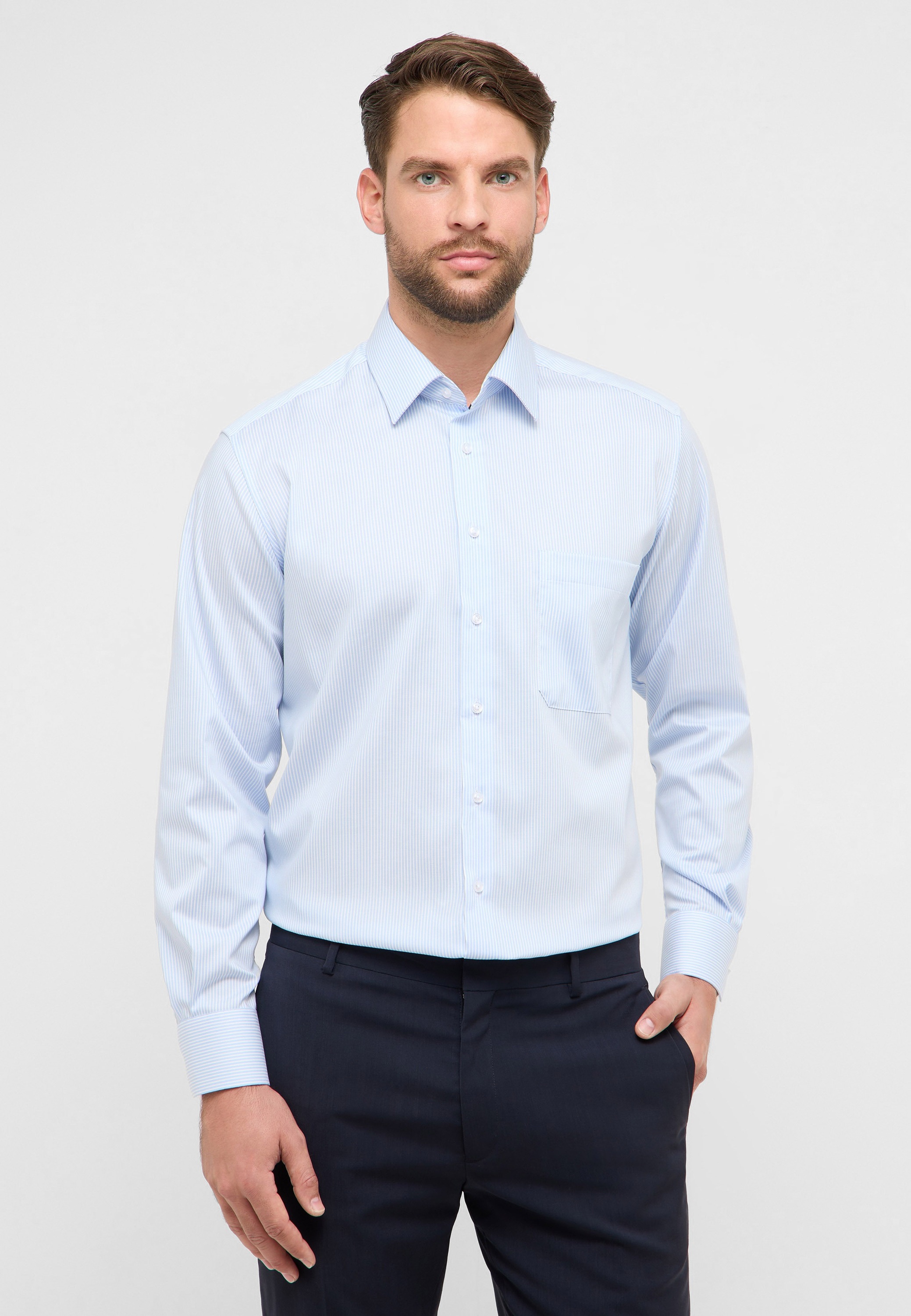 Eterna Langarmhemd »COMFORT FIT« NON IRON (bügelfrei)