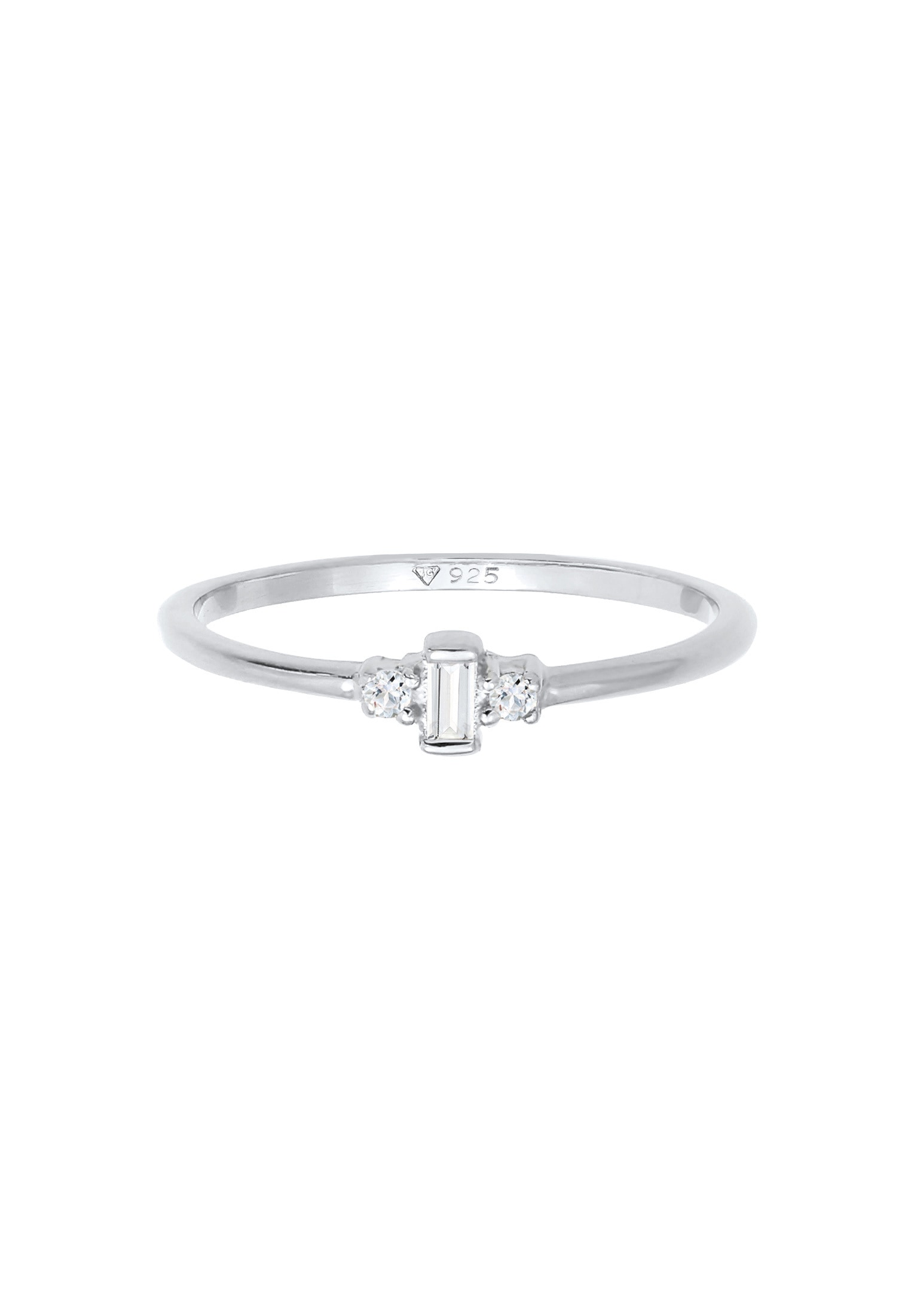Elli Premium Verlobungsring »Ring Topas Edelstein Rechteck Verlobung 925 Silber«