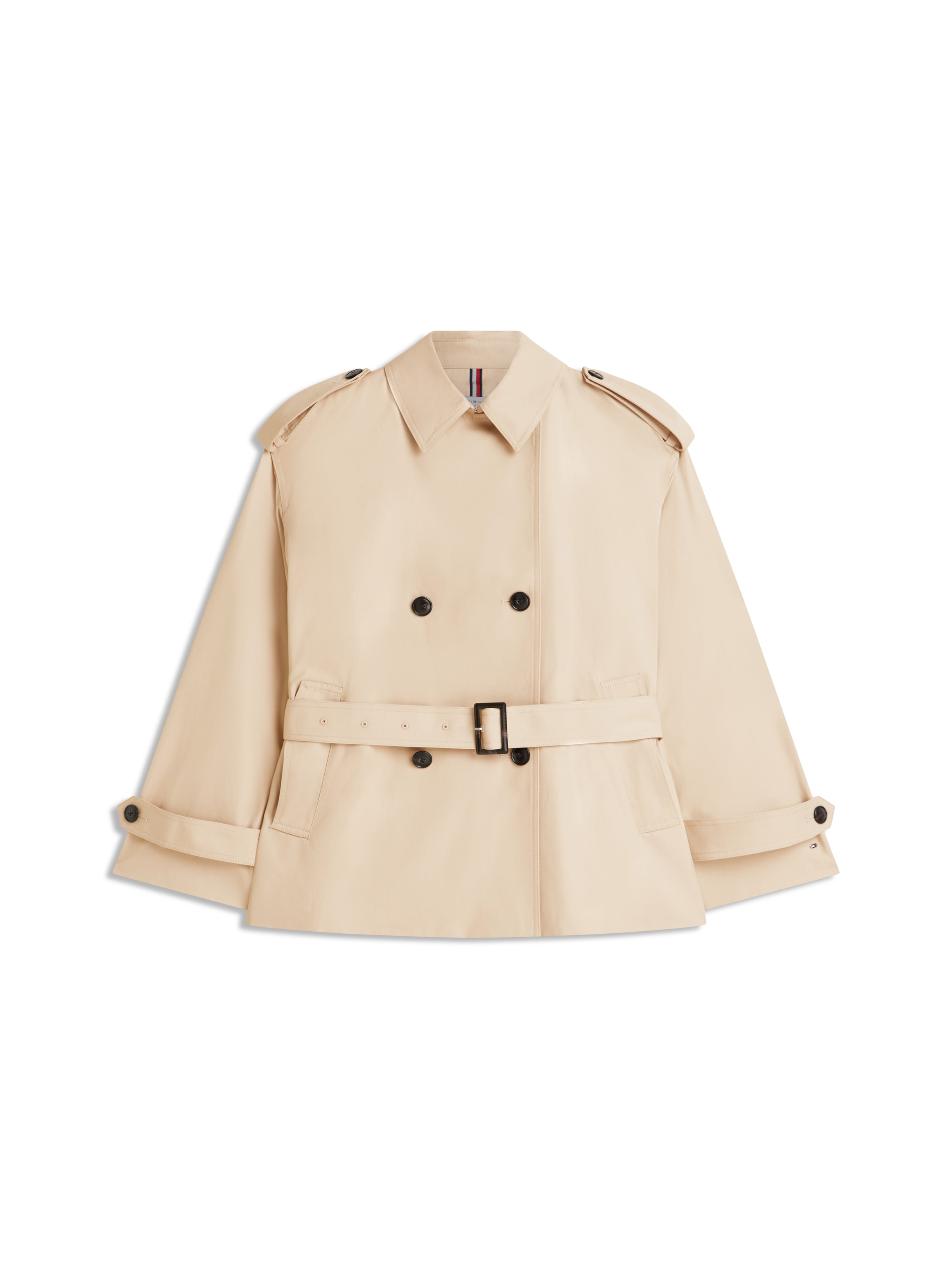 Tommy Hilfiger Kurzjacke »COTTON SHORT TRENCH« Baumwolle, Trenchcoat Style