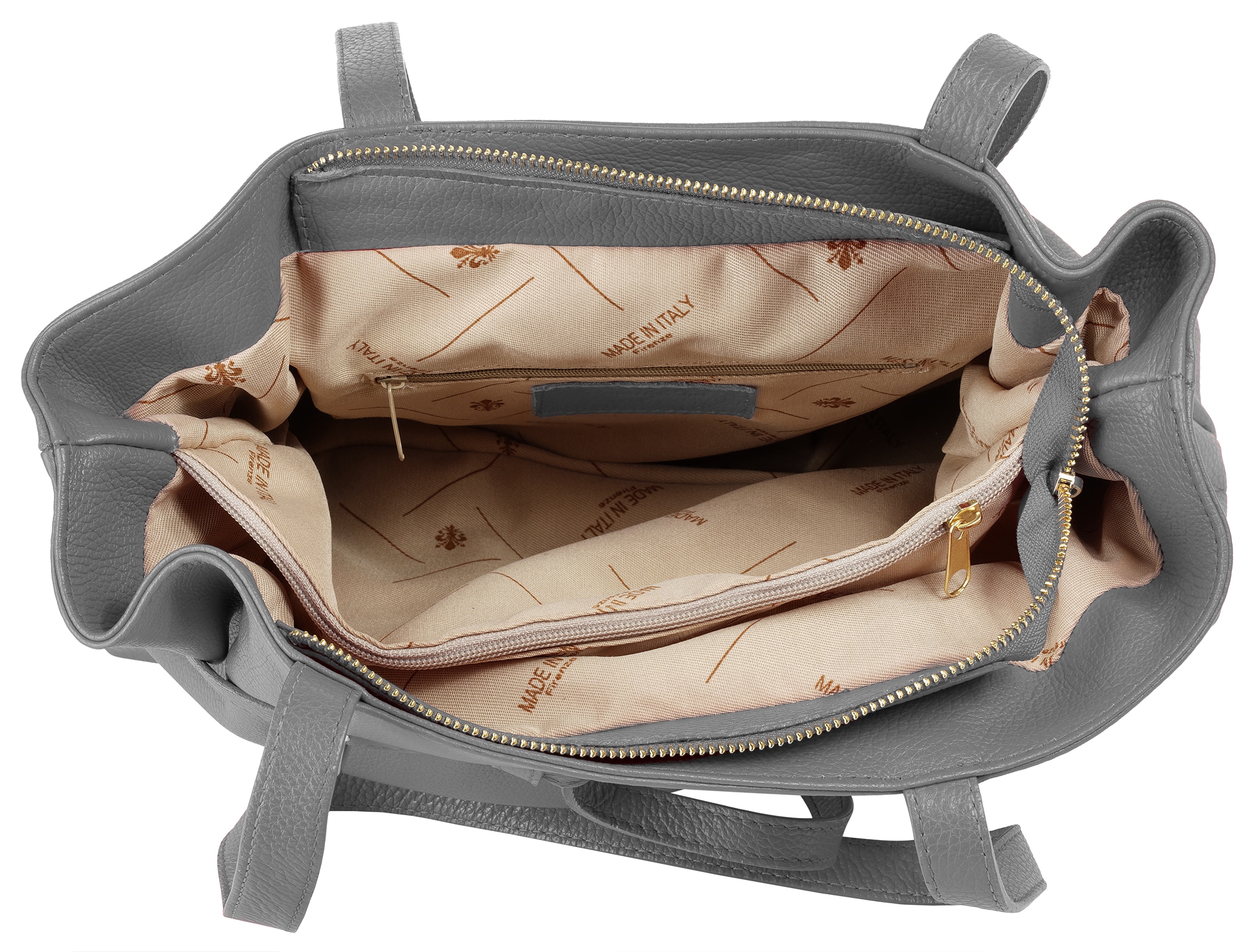 Samantha Look Henkeltasche echt Leder, Made in Italy