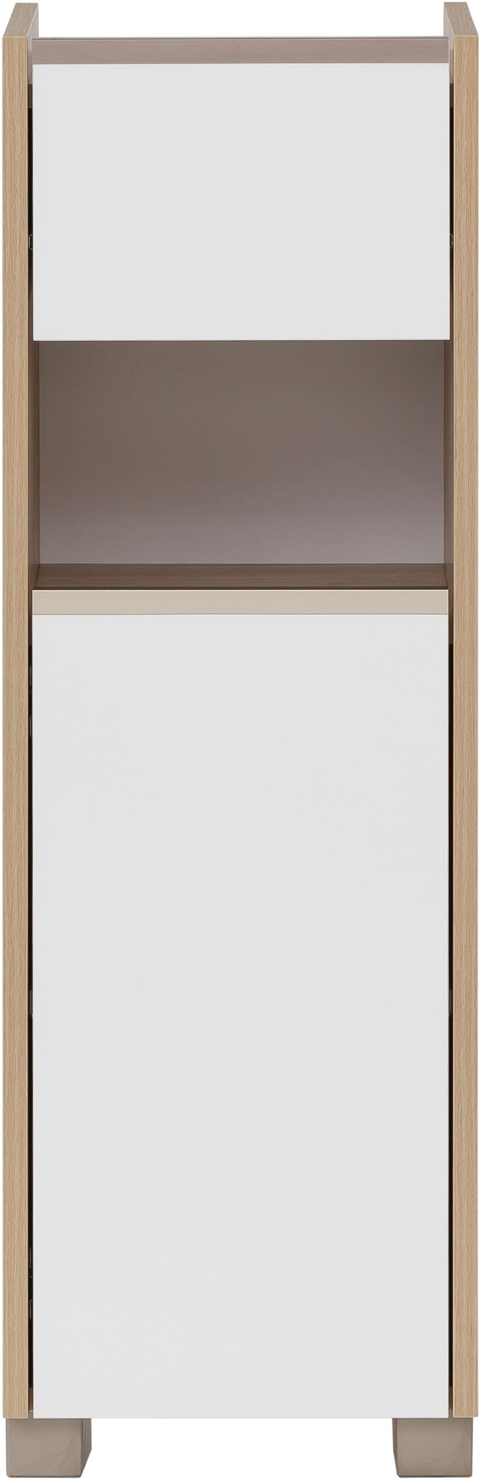 welltime Unterschrank »Juba Breite 30,2 cm« Eiche Hell Dekor mit fühlbarer Holzstruktur, Beschläge aus Metall