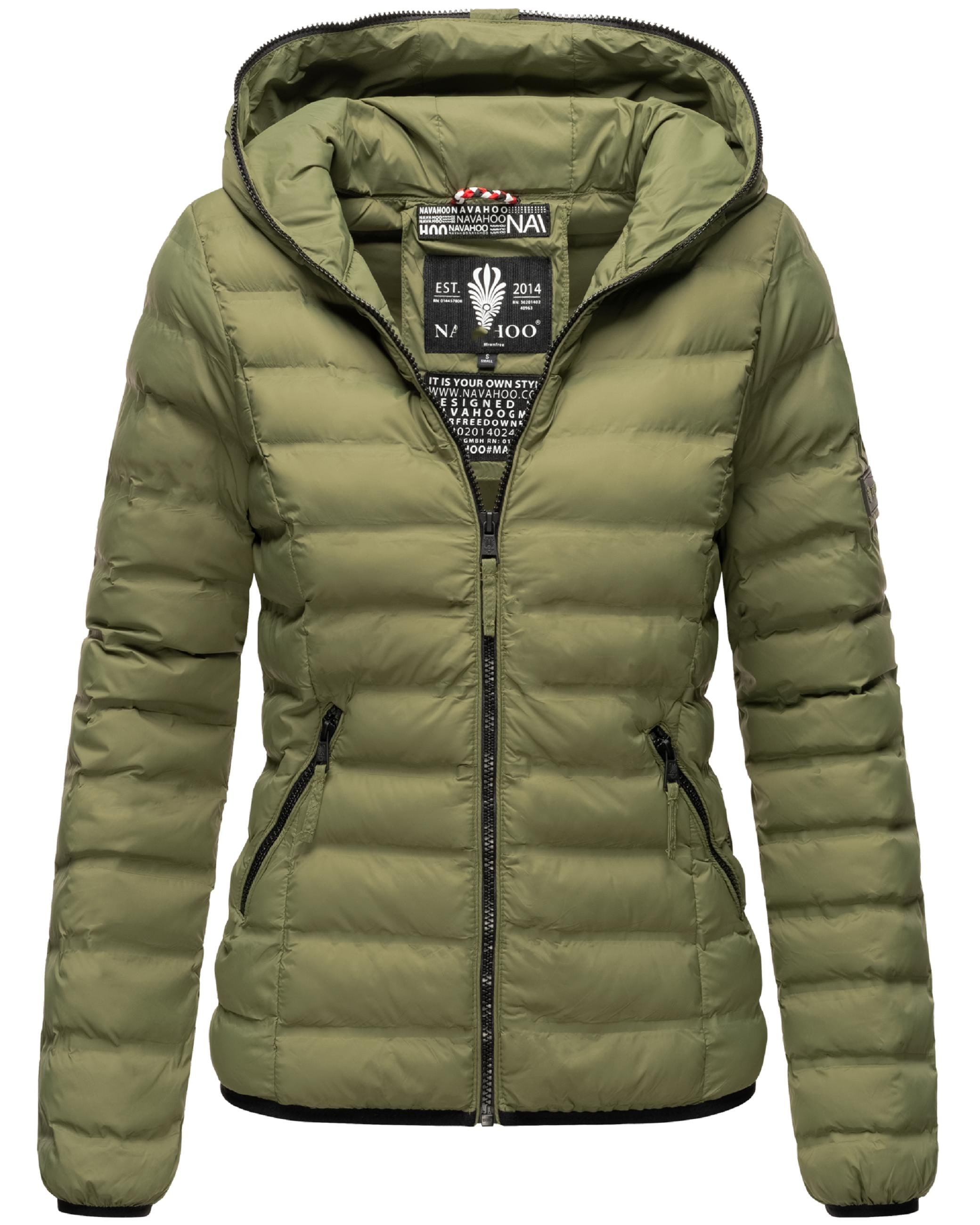 Navahoo Steppjacke »Übergangsjacke Neevia«, mit Kapuze, modische Damen Übergangsjacke mit Kapuze