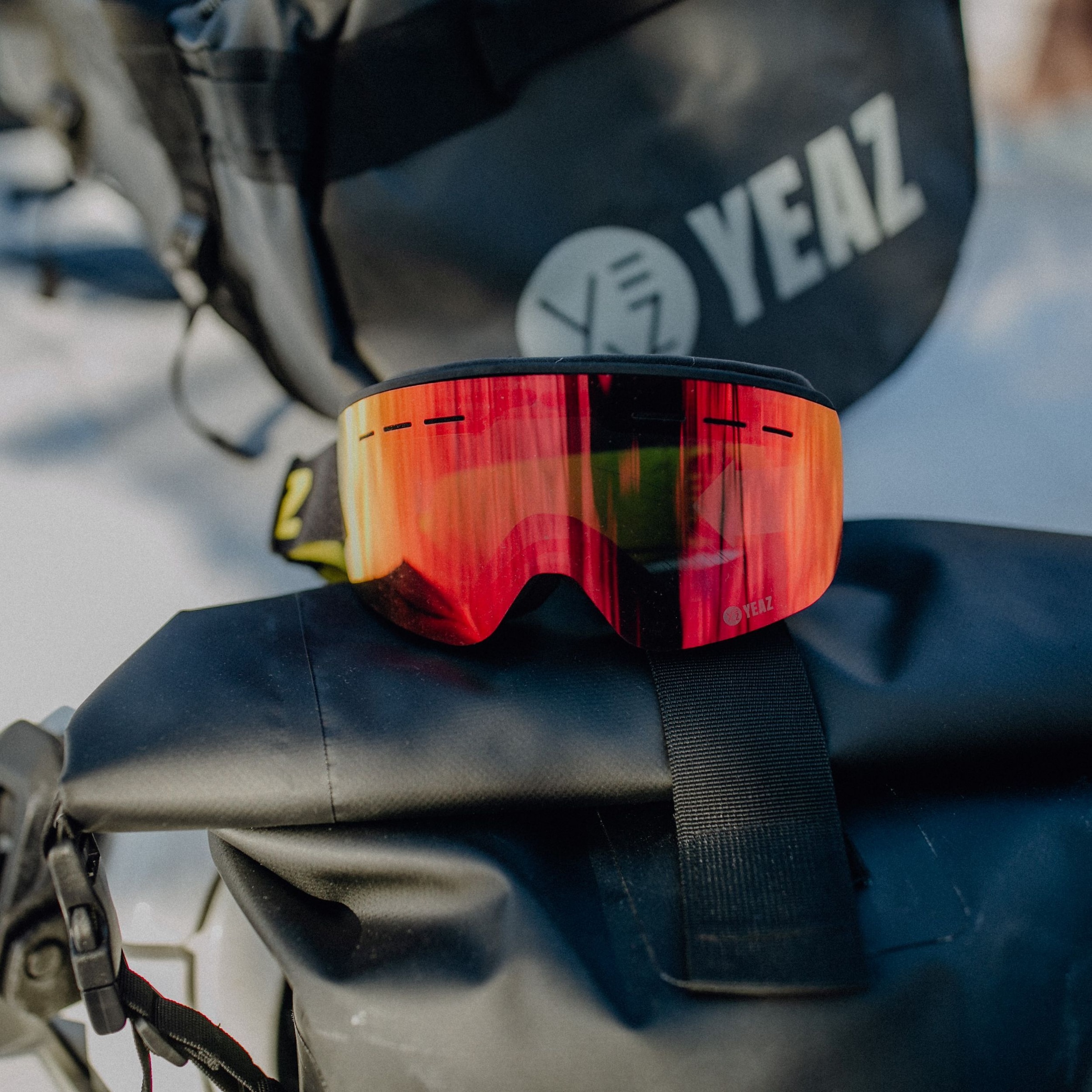 YEAZ Snowboardbrille »Ski- Snowboardbrille schwarz RISE«