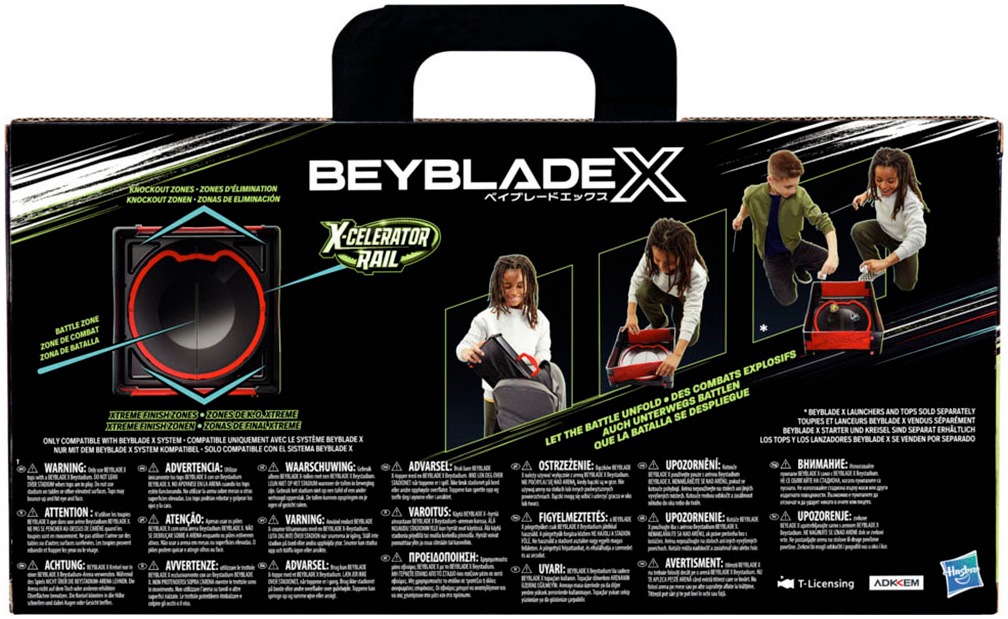 Hasbro Speed-Kreisel »Beyblade X Clash and Carry Beystadium-Arena«, (1 tlg.), mit Griff zum Mitnehmen