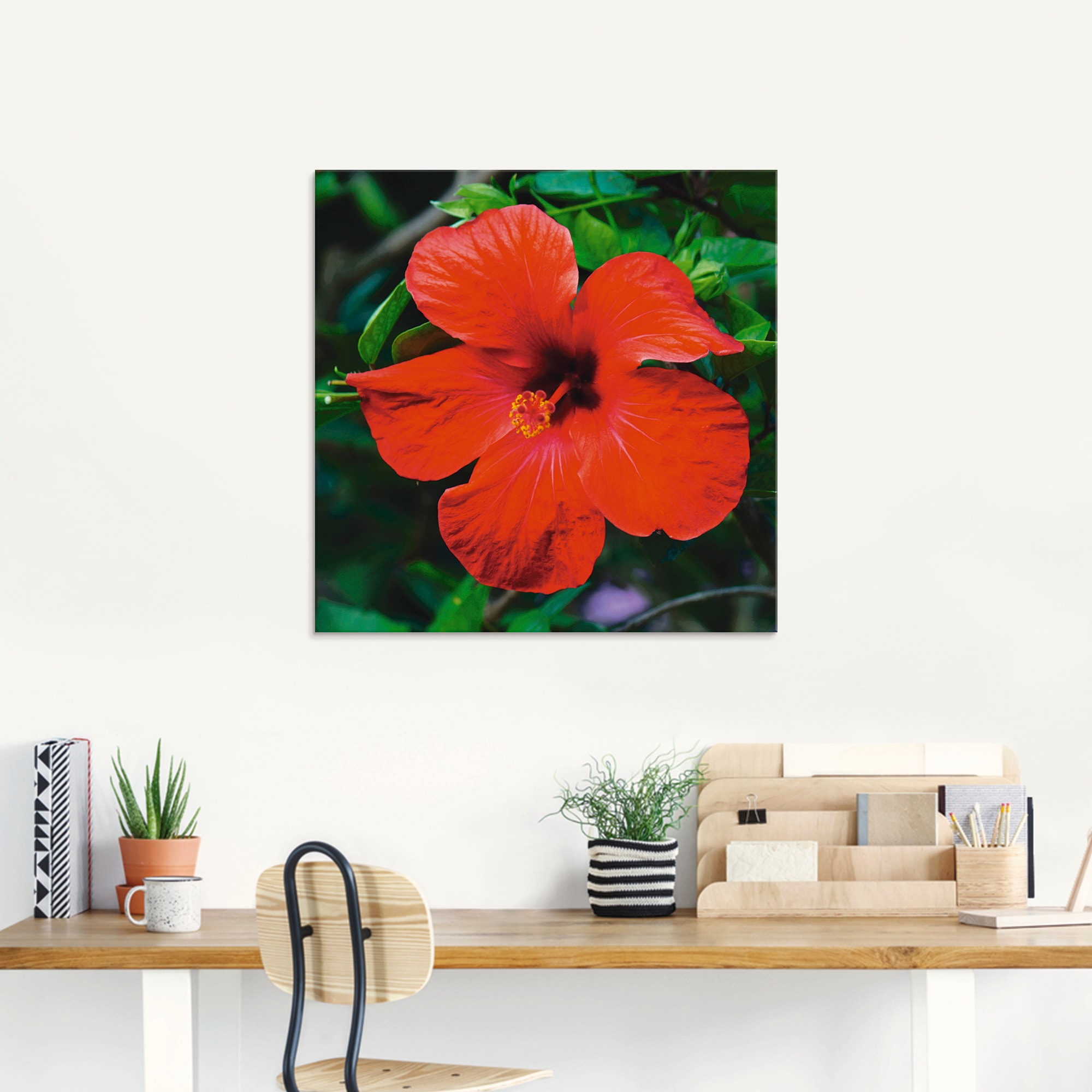 Artland Glasbild »Hawaiiblume« Blumen 1 Stk. tlg. in verschiedenen Größen