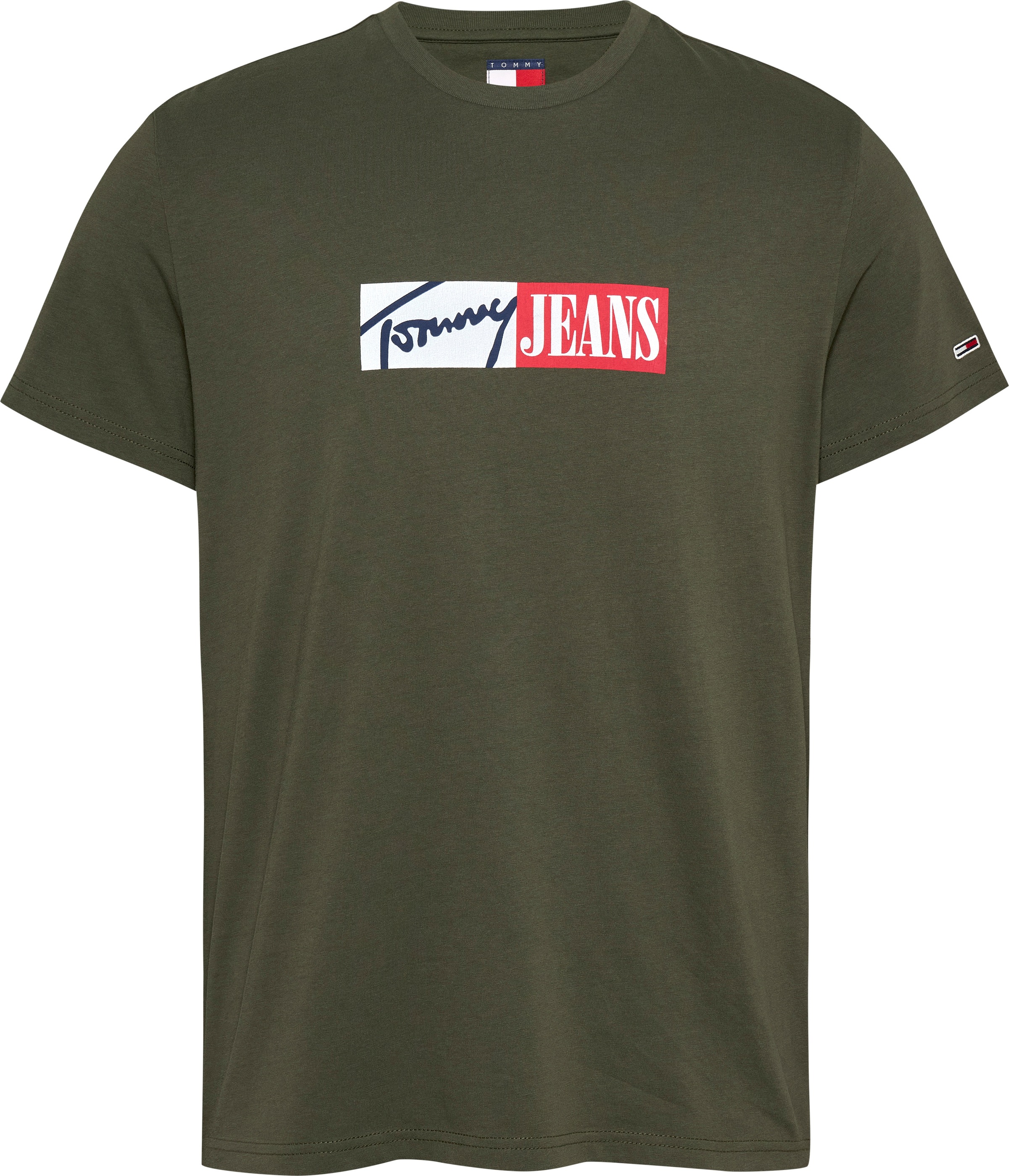 Tommy Jeans T-Shirt »TJM SLIM ENTRY GRAPHIC TEE EXT«, mit Logo auf der Brust