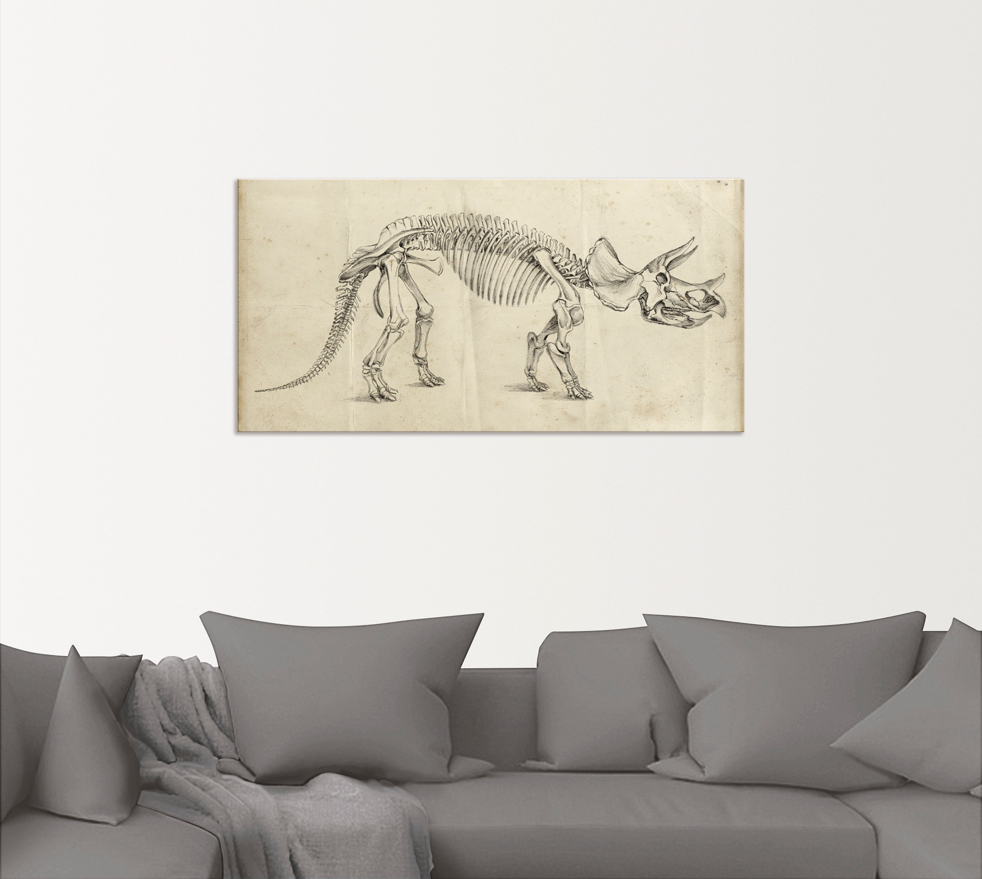 Artland Wandbild »Dinosauria Lehre II«, Dinosaurier, (1 St.), als Alubild, Outdoorbild, Poster in verschied. Größen