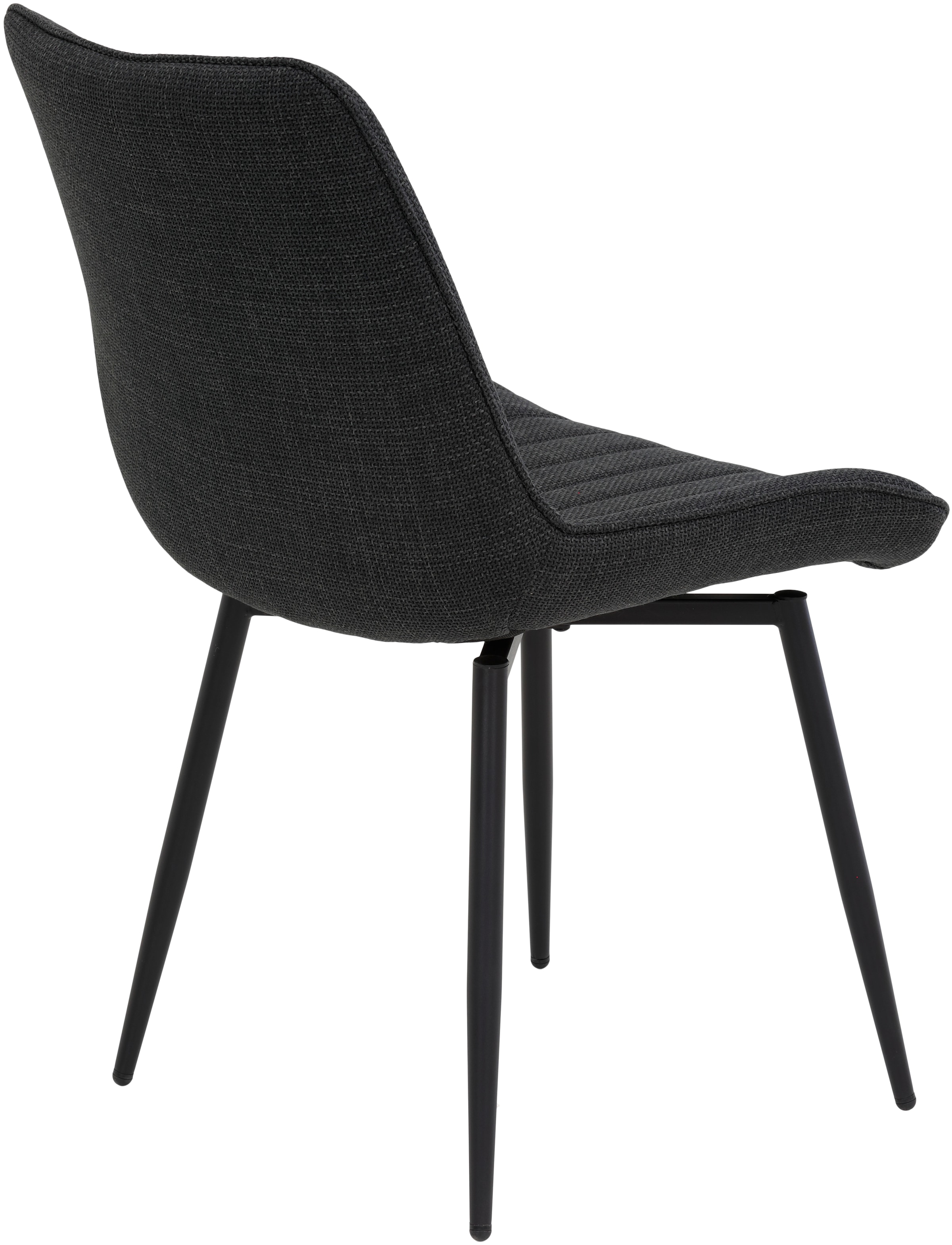 HELA Drehstuhl »Vierfußstuhl BERGEN«, (Set), 2 St., Webstoff, Esszimmerstuhl, XL-Sitzbreite, 360° drehbar