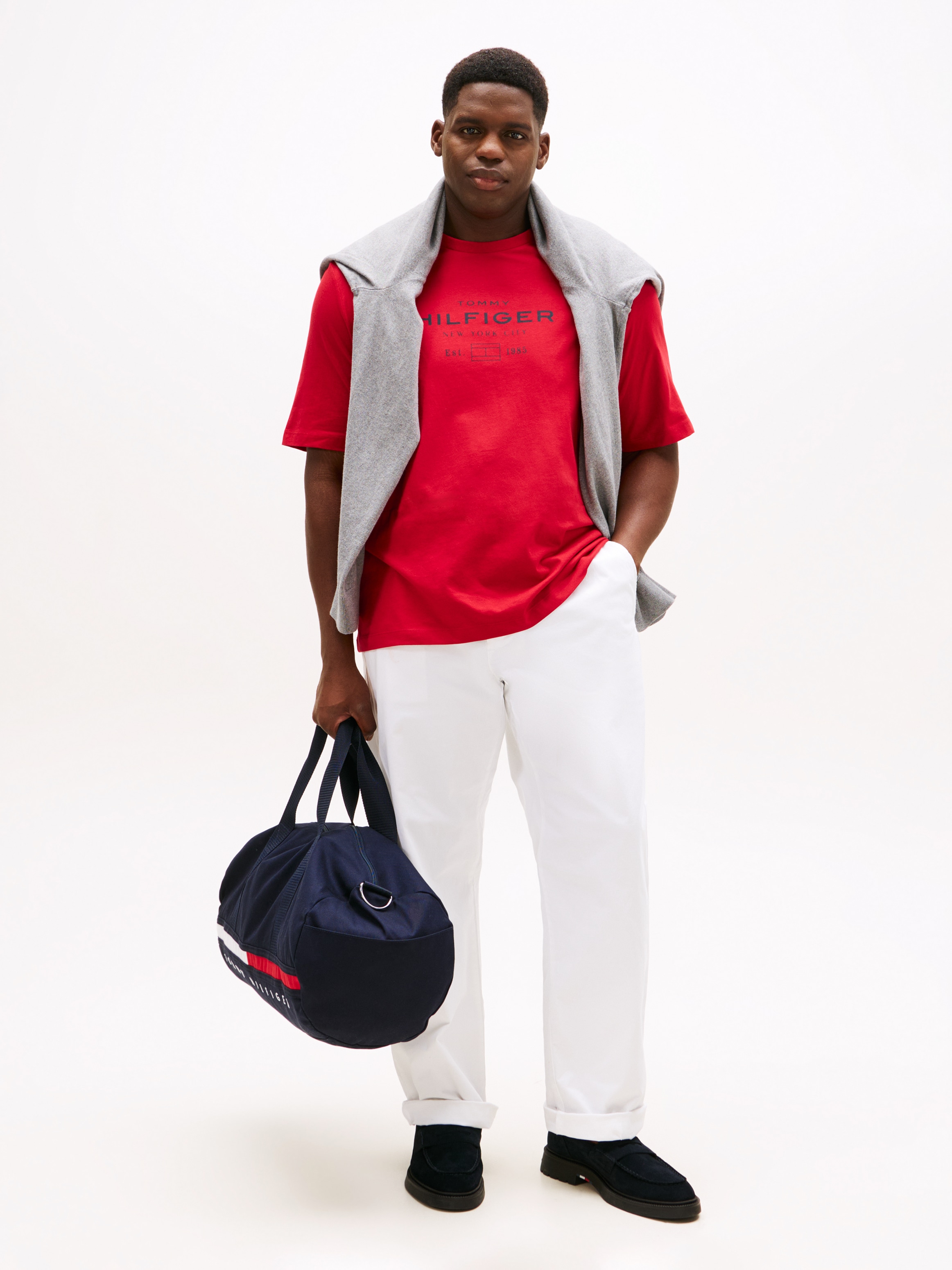 Tommy Hilfiger Big & Tall T-Shirt »HILFIGER STACK GRAPHIC TEE«, Große Größen