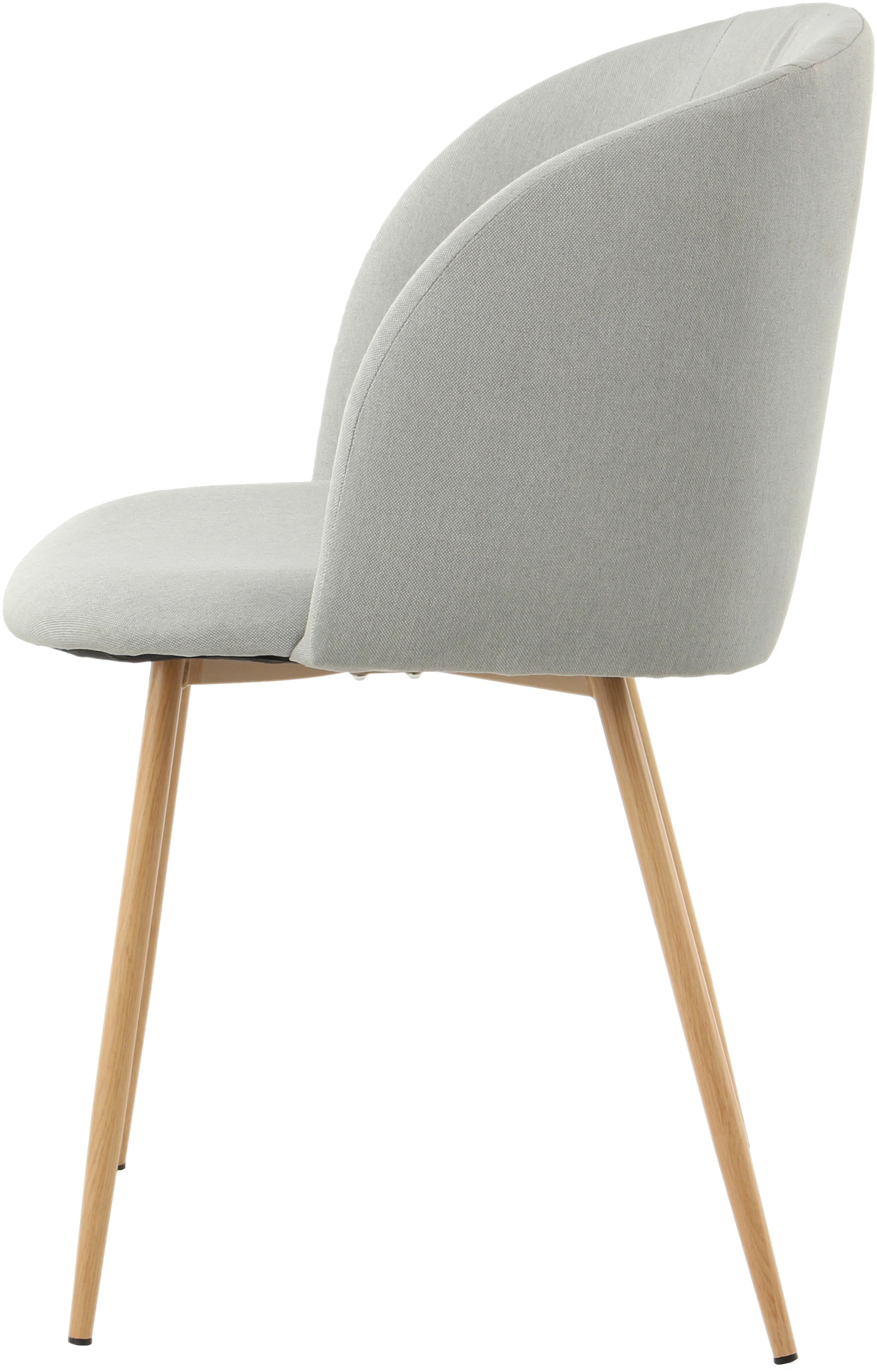 Kayoom »Stuhl Celina 110 2er-Set Grau,samtweicher Bezug in moderner Farbgebung« (Set) 2 Stk.samtweicher Bezug, bequem, zeitlos, Hingucker in jedem Wohnbereich