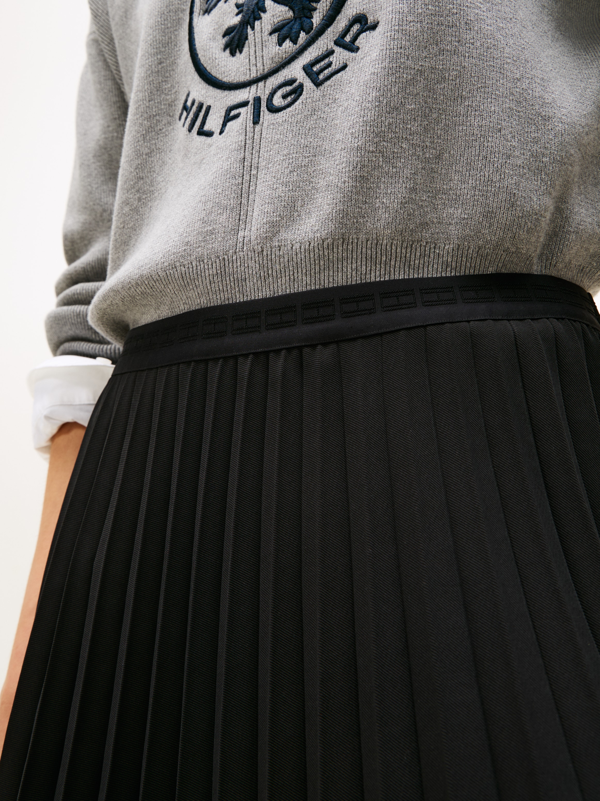 Tommy Hilfiger Plisseerock »FLUID PLEATED PULL ON MIDI SKIRT«