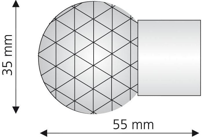 Liedeco Gardinenstangen-Endstück »Power«, (Set, 1 St.), für Gardinenstangen  Ø 20 mm bei OTTO