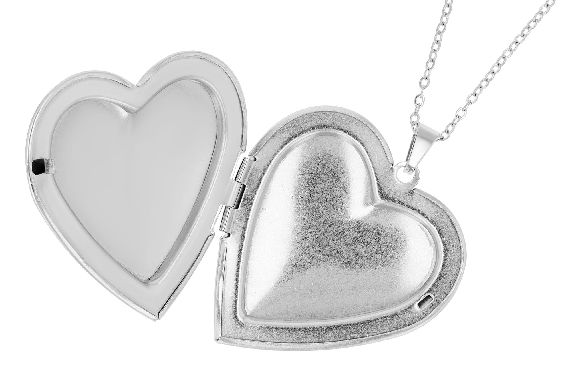 Adelia´s Gliederkette »Damen Halskette ¿ Medaillon aus Edelstahl 45+5«