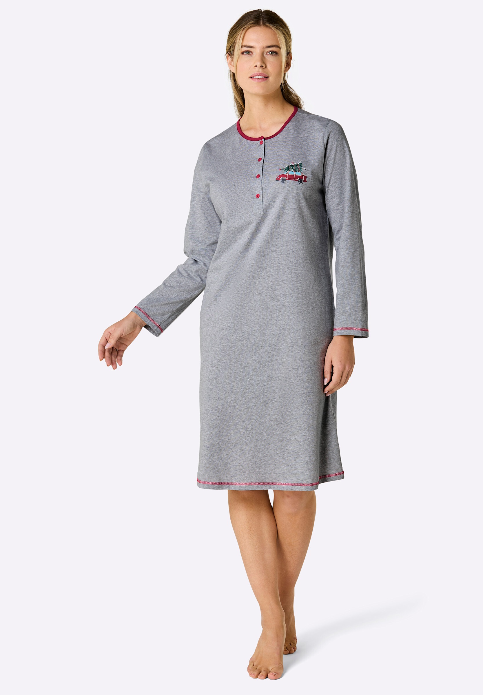 comtessa Pyjama »Sleepshirt Sleepshirt mit Knopfleiste« 1 Stk.