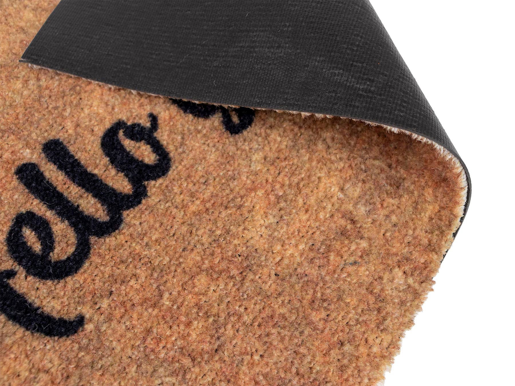 Primaflor-Ideen in Textil Fußmatte »Schmutzfangmatte COUNTRY, Hello«, rechteckig, 7 mm Höhe, Schmutzfangmatte, Kokos-Optik, rutschhemmende Rückseite, waschbar