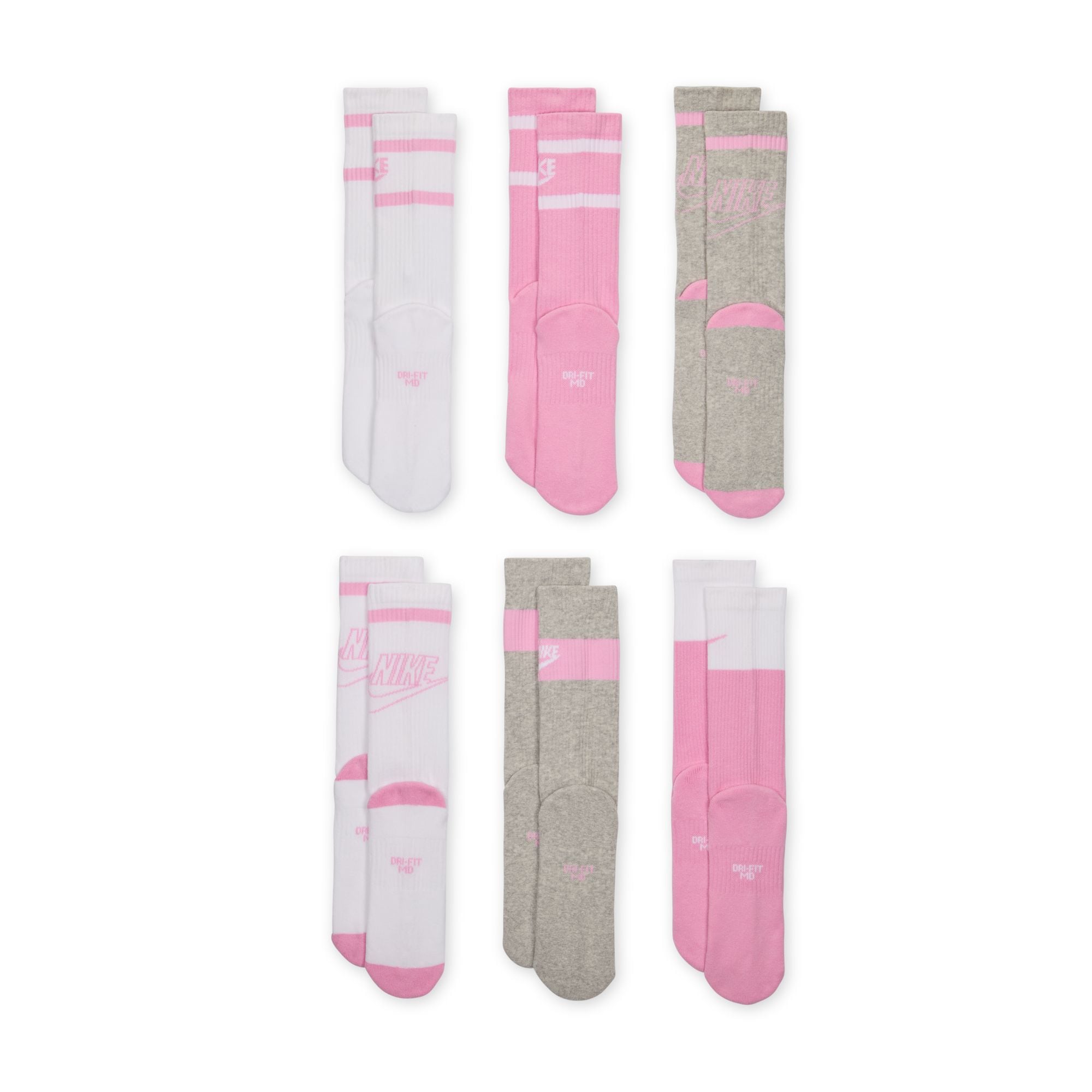 Nike Funktionssocken »Y NK ED CSH CREW 6P - 144 GFX2« Für Kinder und Jugendliche