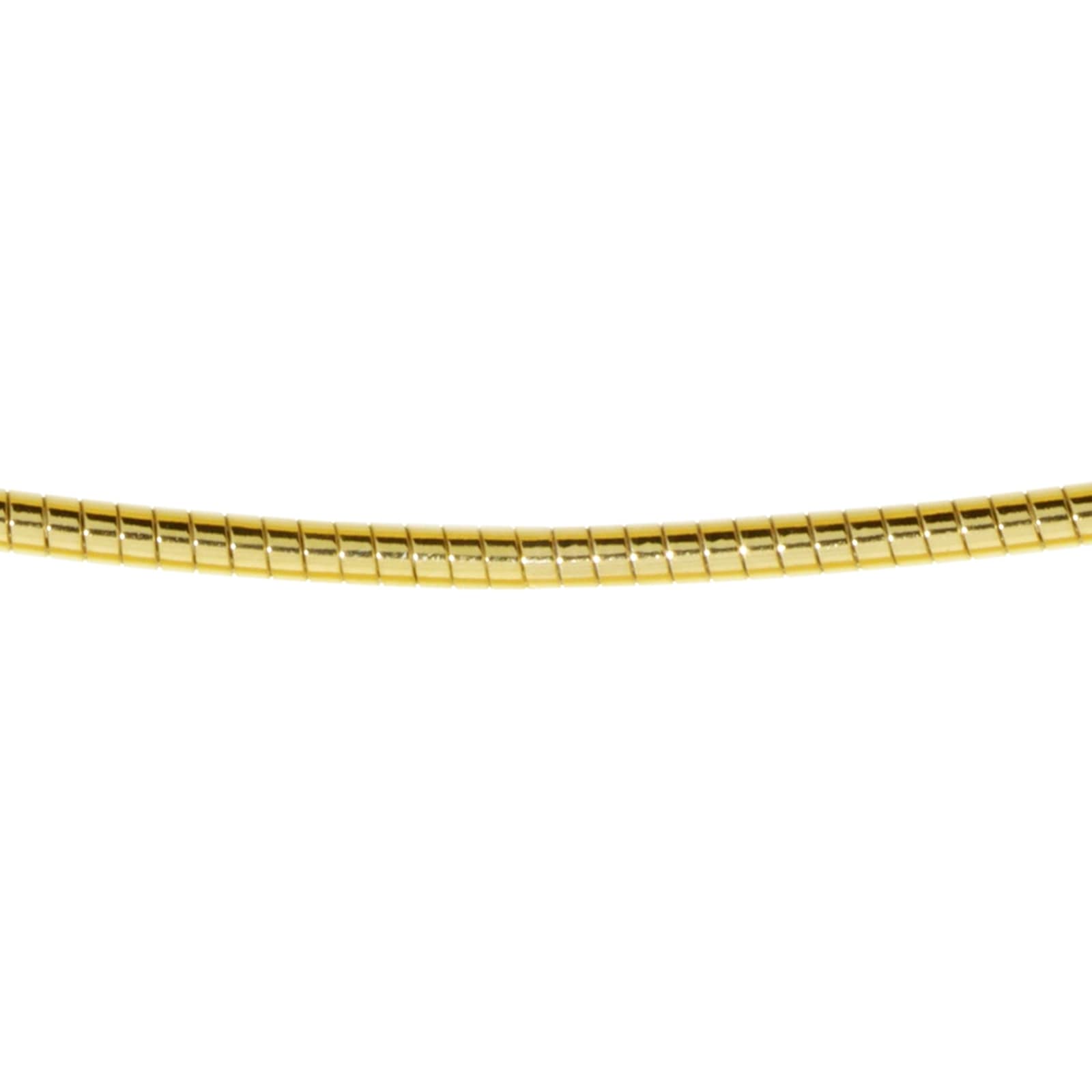 OSTSEE-SCHMUCK Halsreif »- Omega 2,2 mm - Silber 925/000, vergoldet -,«
