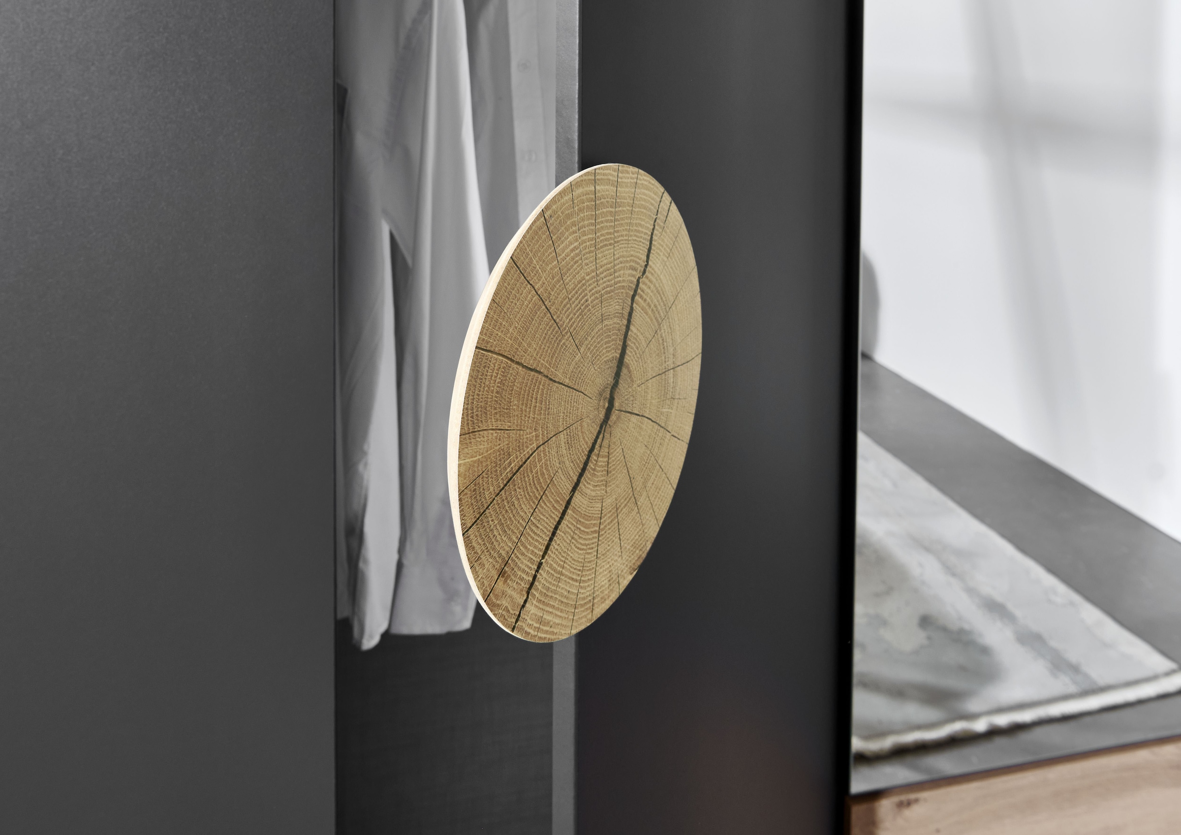 Wimex Drehtürenschrank »Toscana«, Mit attraktiven Griffscheiben in Vollholzoptik, 225 oder 270cm breit