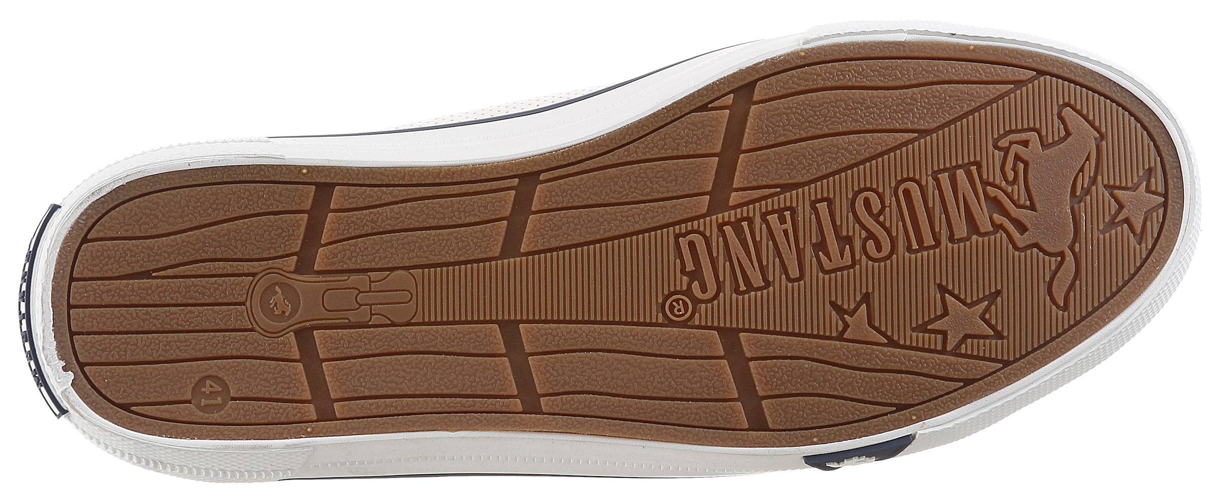 Mustang Shoes Sneaker »Giuliano«  Freizeitschuh, Halbschuh, Schnürschuh mit modischem Lochmuster