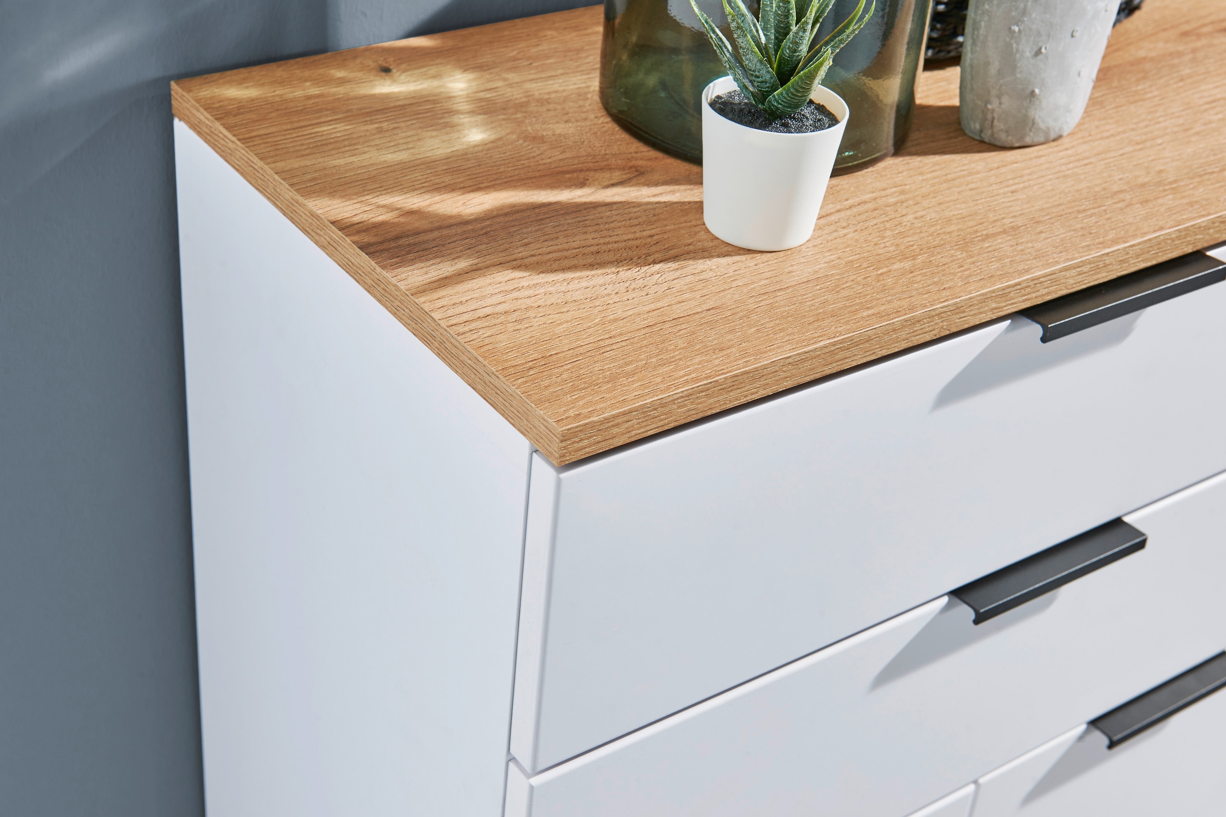 BASIC by Balculina Midischrank »Denver Midischrank, Badezimmerschrank BxHxT 60x106x32« 1 Stk. tlg. Breite 60 cm, Tür L/R montierbar, Softclose