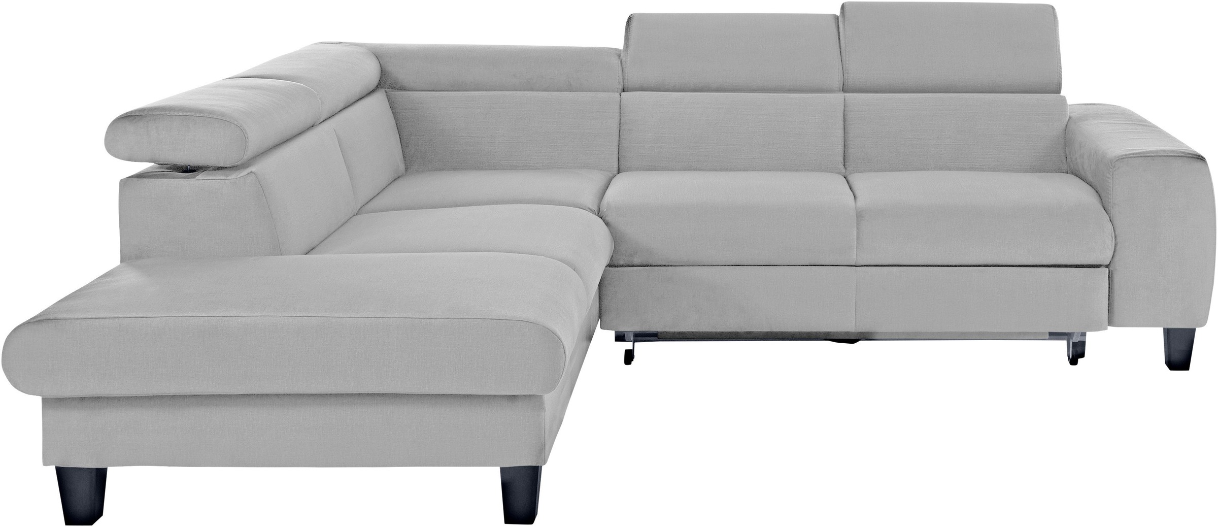 COTTA Polstergarnitur »Morven L-Form«, (Set), Set bestehend aus: Ecksofa mit Kopfteilverstellung & Hocker