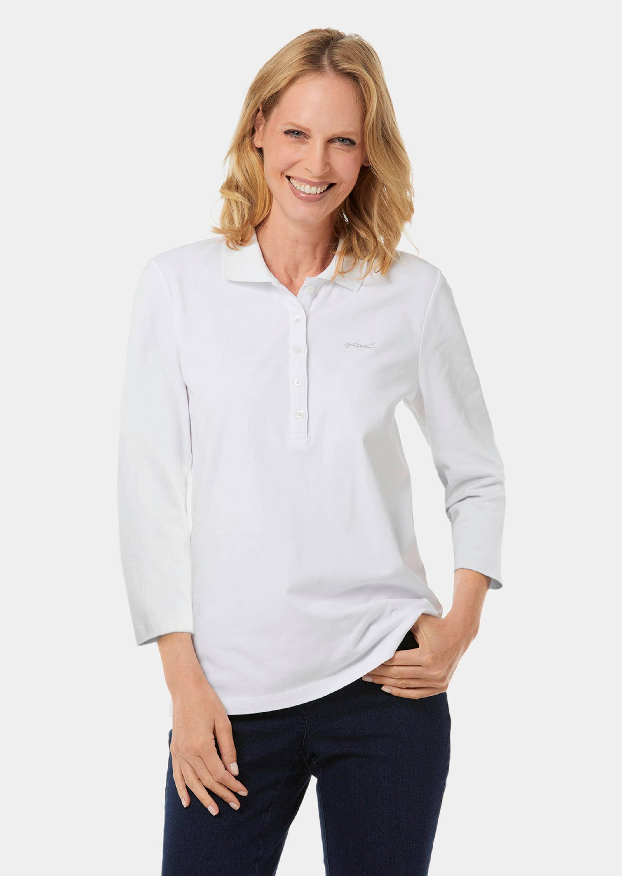 GOLDNER Poloshirt »Kurzgröße Poloshirt in hochwertiger Qualität«