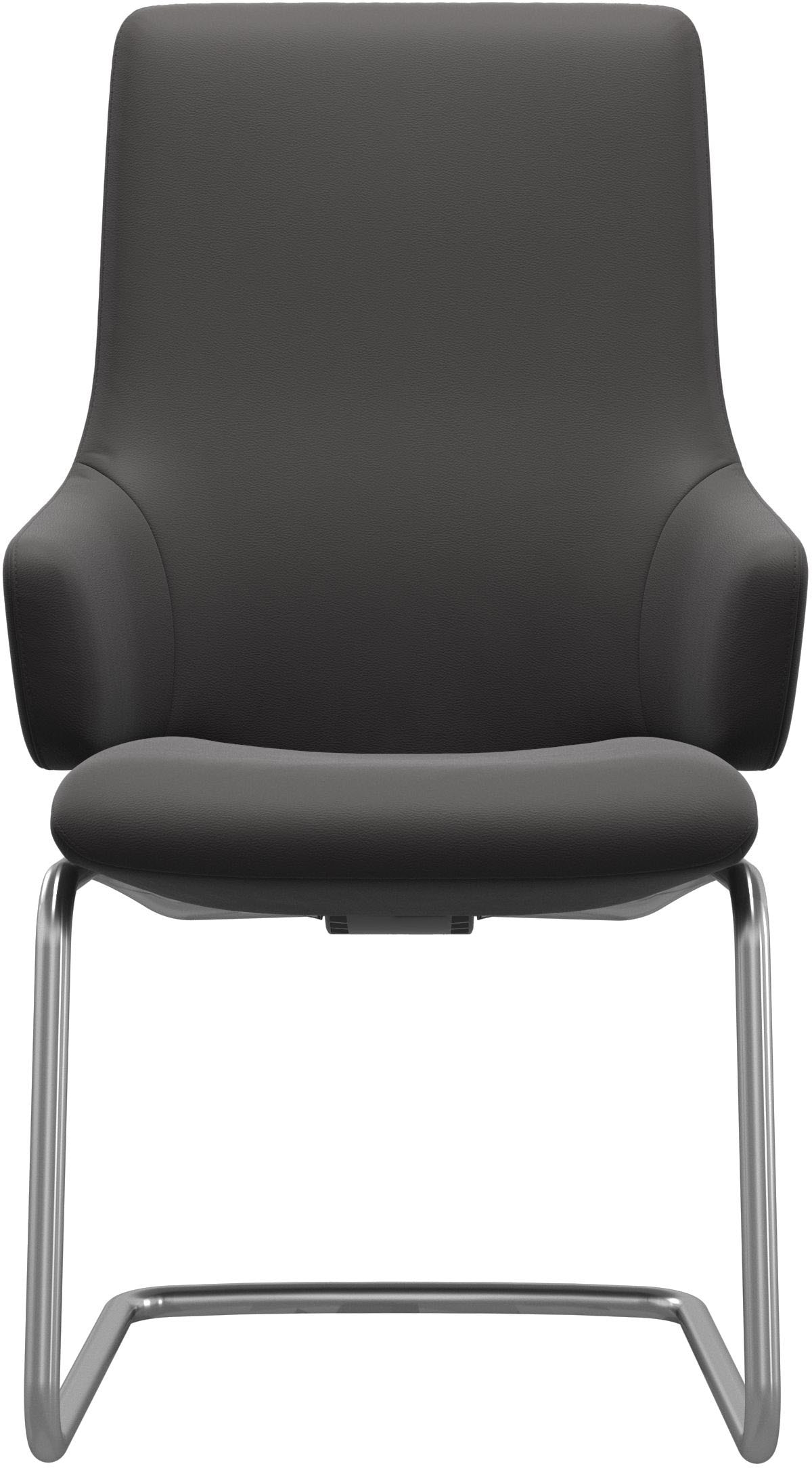 Stressless® Polsterstuhl »Laurel«, Leder PALOMA, High Back mit Armlehne, Größe L, mit Beinen aus Stahl in Schwarz matt