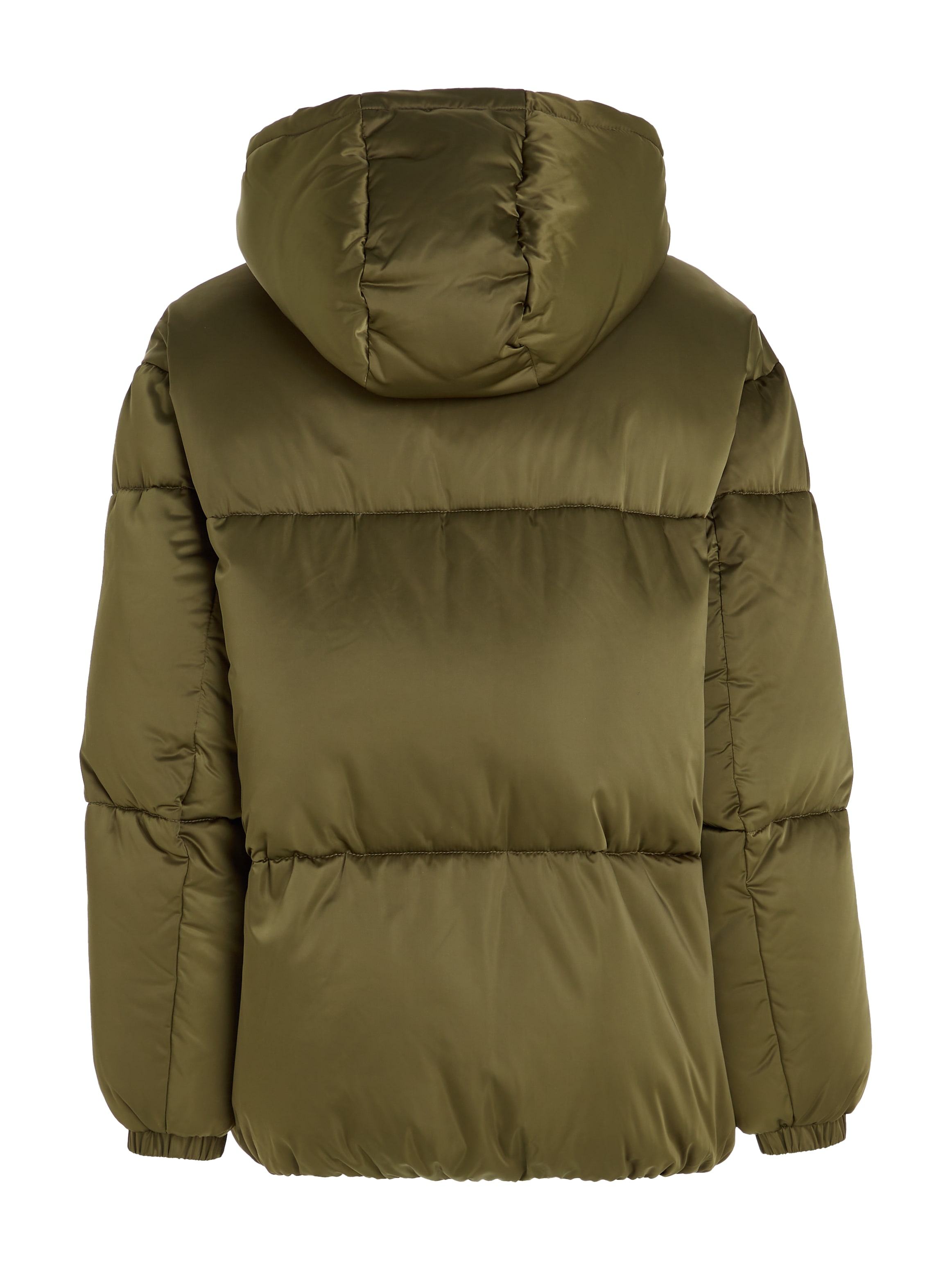 Tommy Jeans Steppjacke »TJW OVR SATIN PUFFER«, mit Kapuze, mit Tommy Jeans Markenlabel