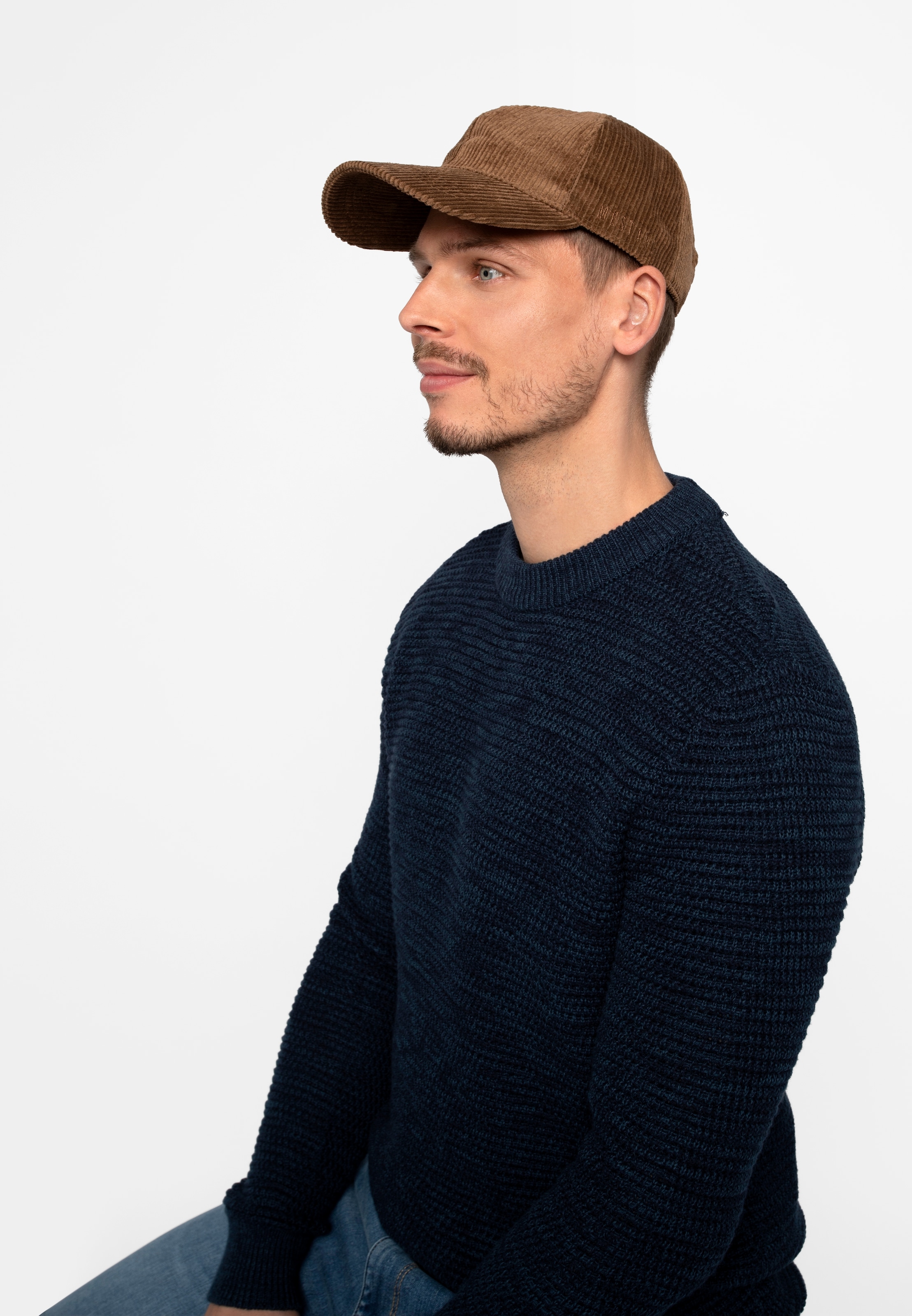 MUSTANG Baseball Cap »"Rowan"« gerundeter Schirm, gesticktes Mustang-Seitenlogo, Größenverstellbar