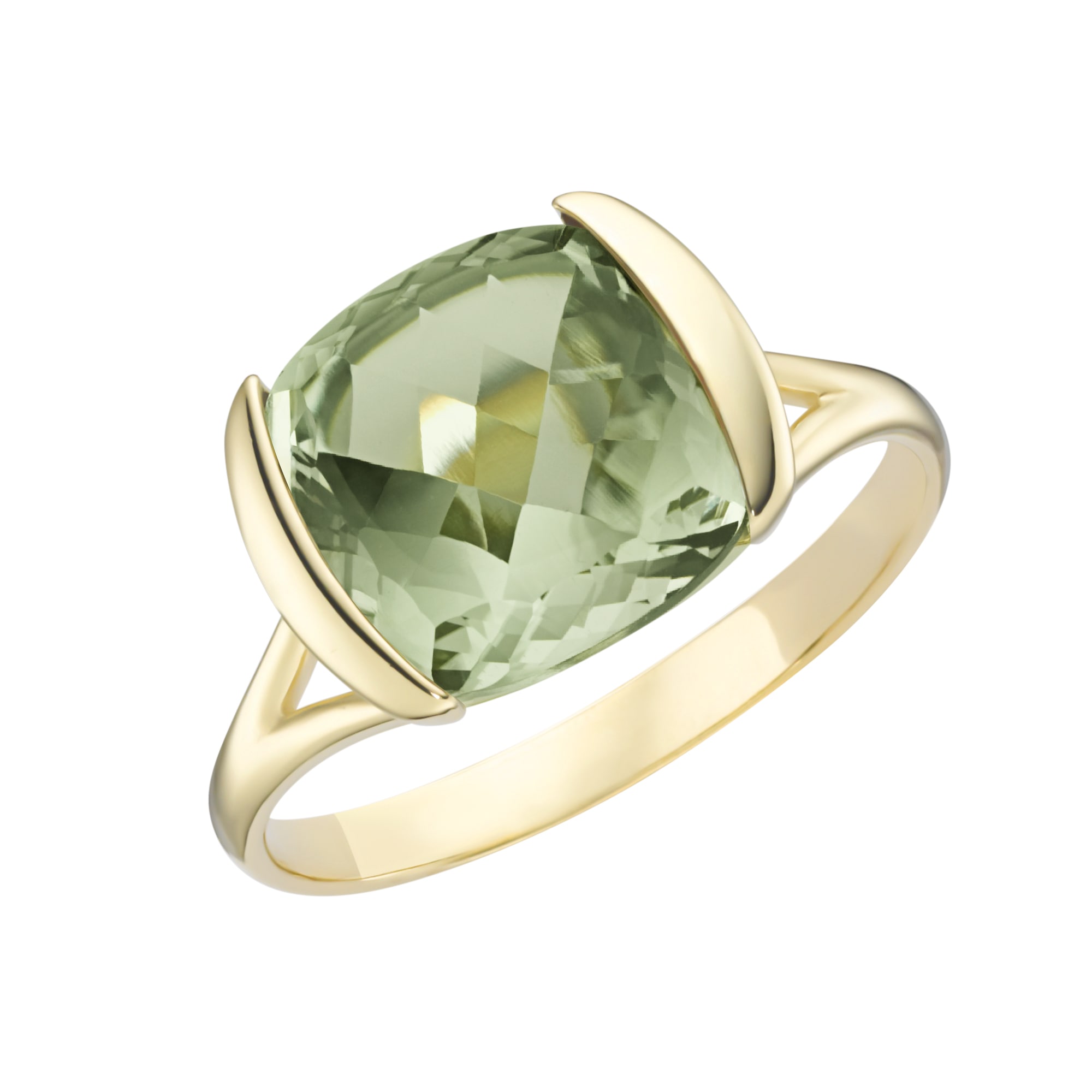 Luigi Merano Goldring »Ring mit quadrat. / abgerundeten Edelstein, Gold  375« bestellen im OTTO Online Shop
