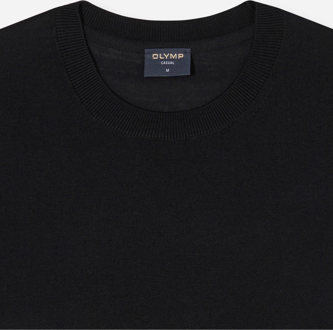 OLYMP T-Shirt Rundhals, Strick, normale Passform