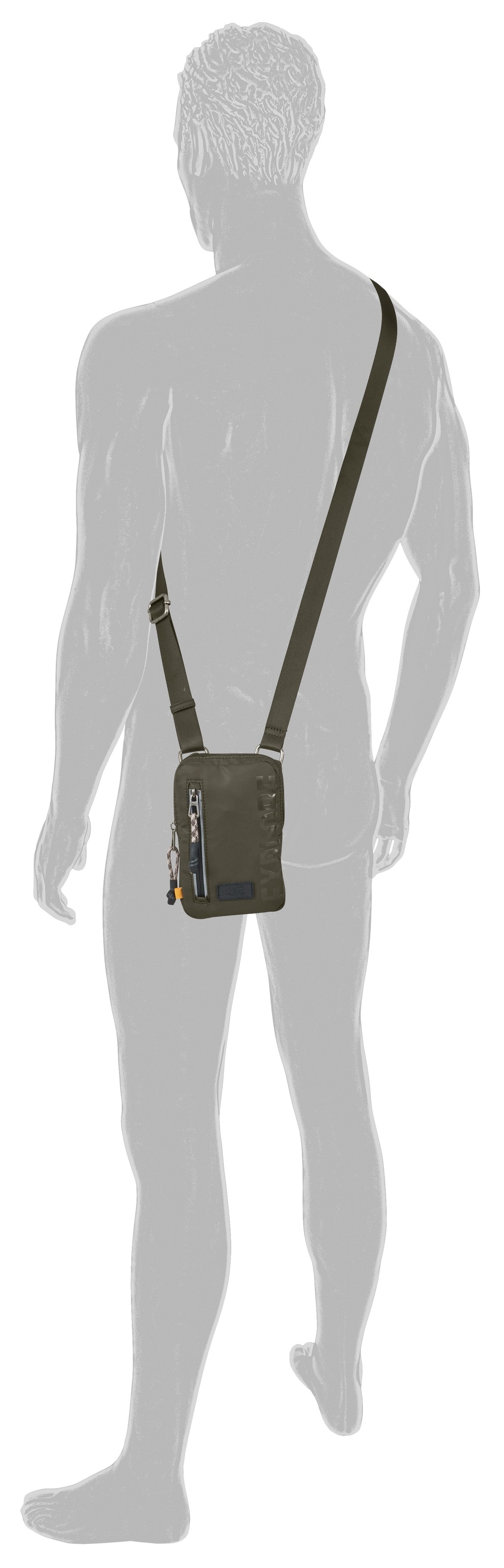 camel active Handytasche »Explore«, wasserabweisendes recyceltes Nylon und reflektierende Reißverschlüsse