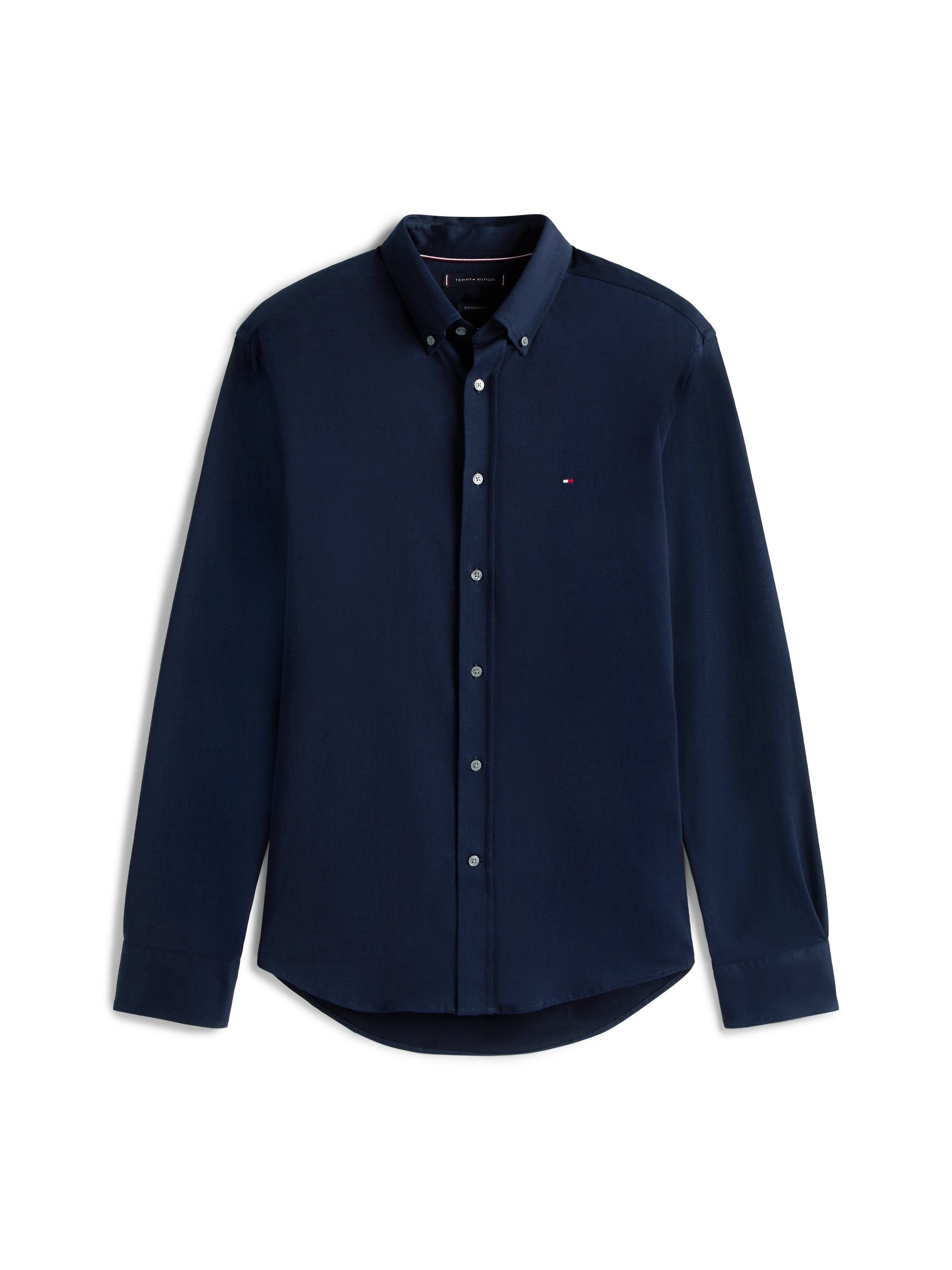 Tommy Hilfiger Langarmhemd »PERFORMANCE KNIT SOLID LS SHIRT«