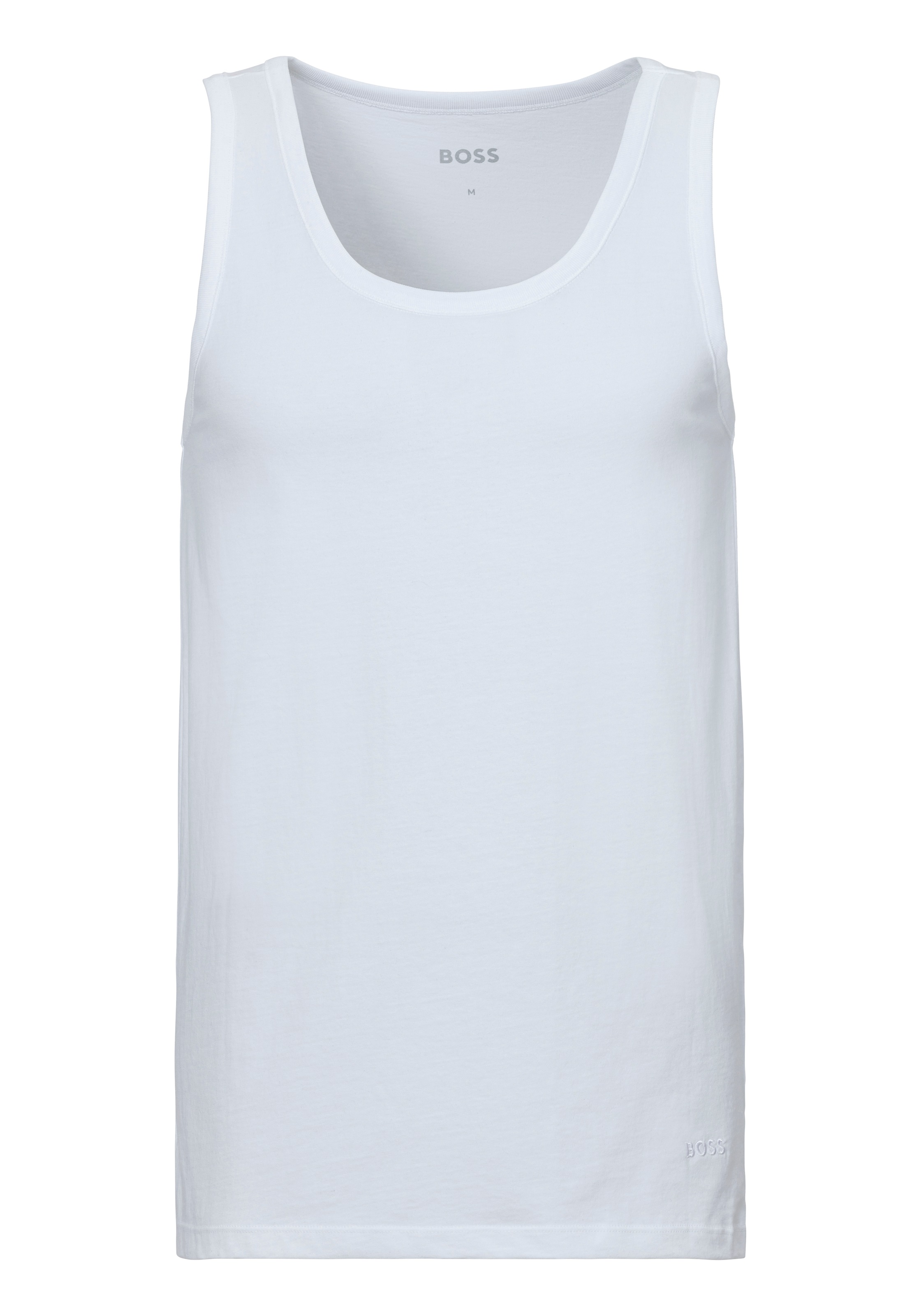 BOSS Unterhemd »Tank Top 3P CO«, (Packung, 3 St.), mit Rippbündchen