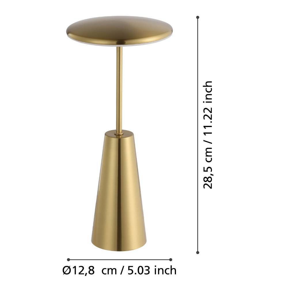 EGLO Tischleuchte »PICCOLA«, 1 flammig, Leuchtmittel LED-Modul | LED fest integriert, dimmbare Nachttischlampe, Metall, Lampe für Balkon, IP54