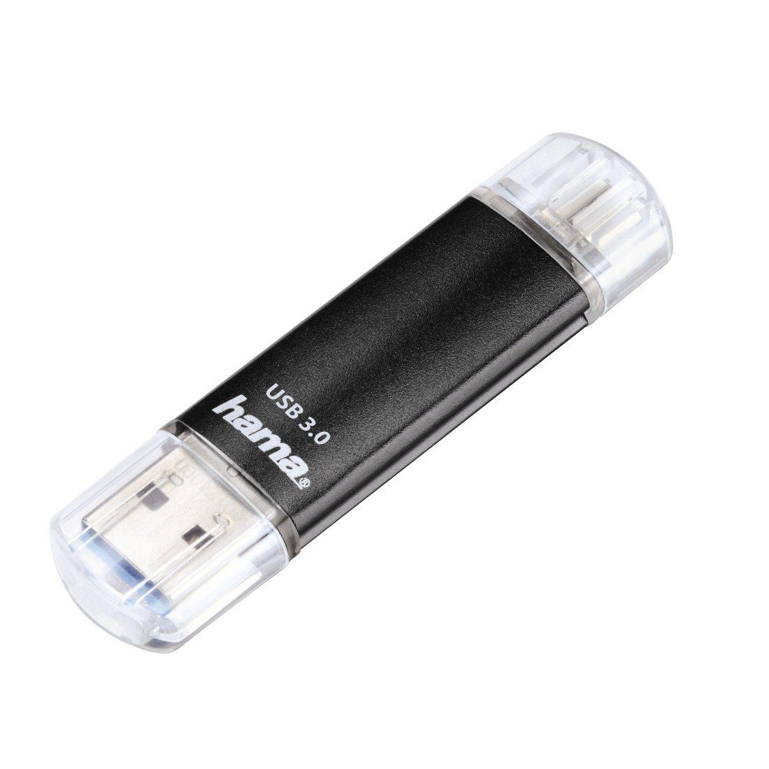 USB Stick 128 GB "Laeta Twin", USB 3.0, 40MB/s »Schwarz«