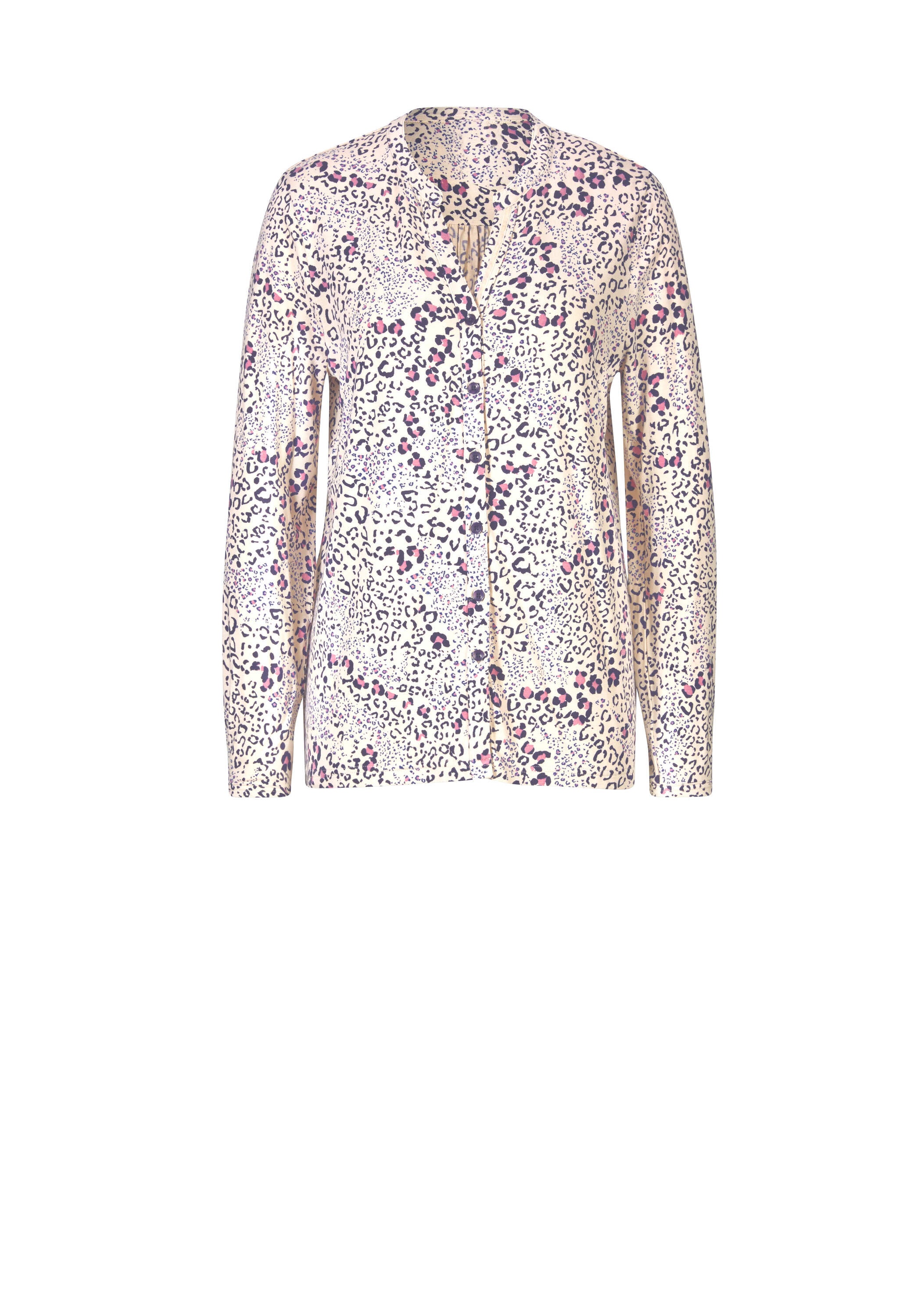 heine Shirtbluse »Jersey-Bluse Langarmbluse mit Samtbesatz an der Knopfleiste«