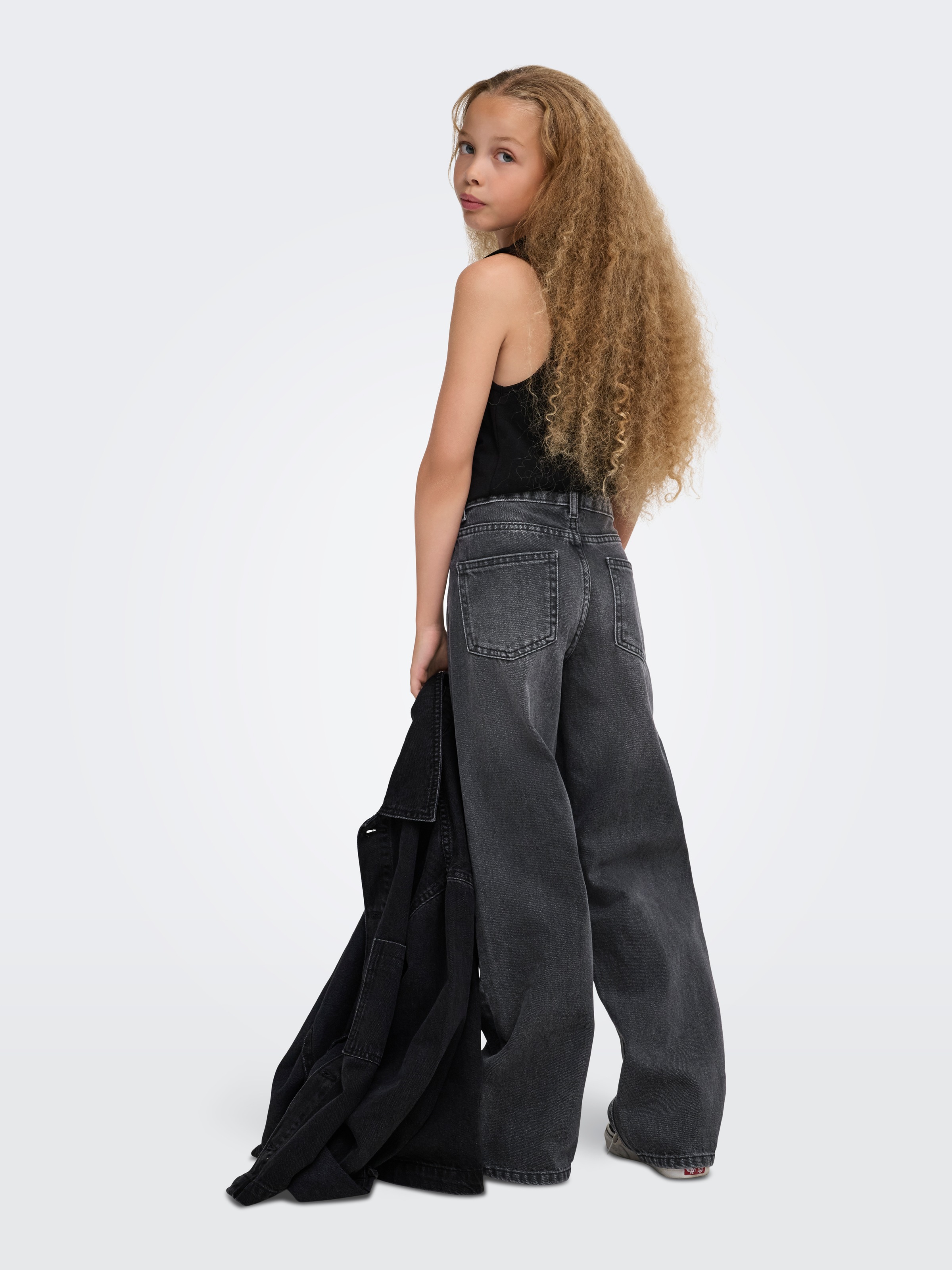 KIDS ONLY Weite Jeans »KOGELLA MW WIDE TAI523 DNM NOOS« Baumwolle, mid waist, wide fit