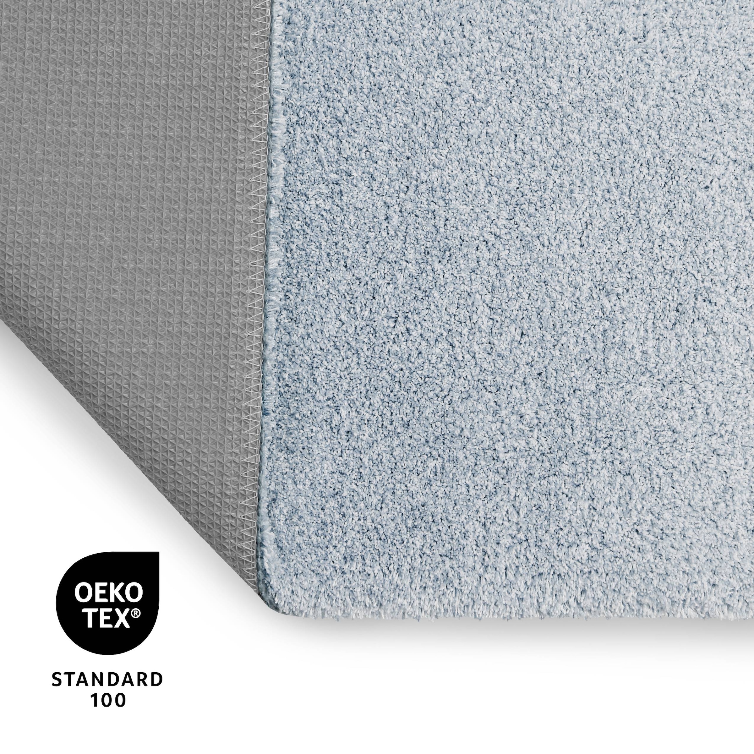 OTTO home Badematte »Utta« Höhe 25 mm rutschhemmend beschichtet schnell trocknend Badteppich, getuftet, mit modernem Farbverlauf, flauschig, hochflor