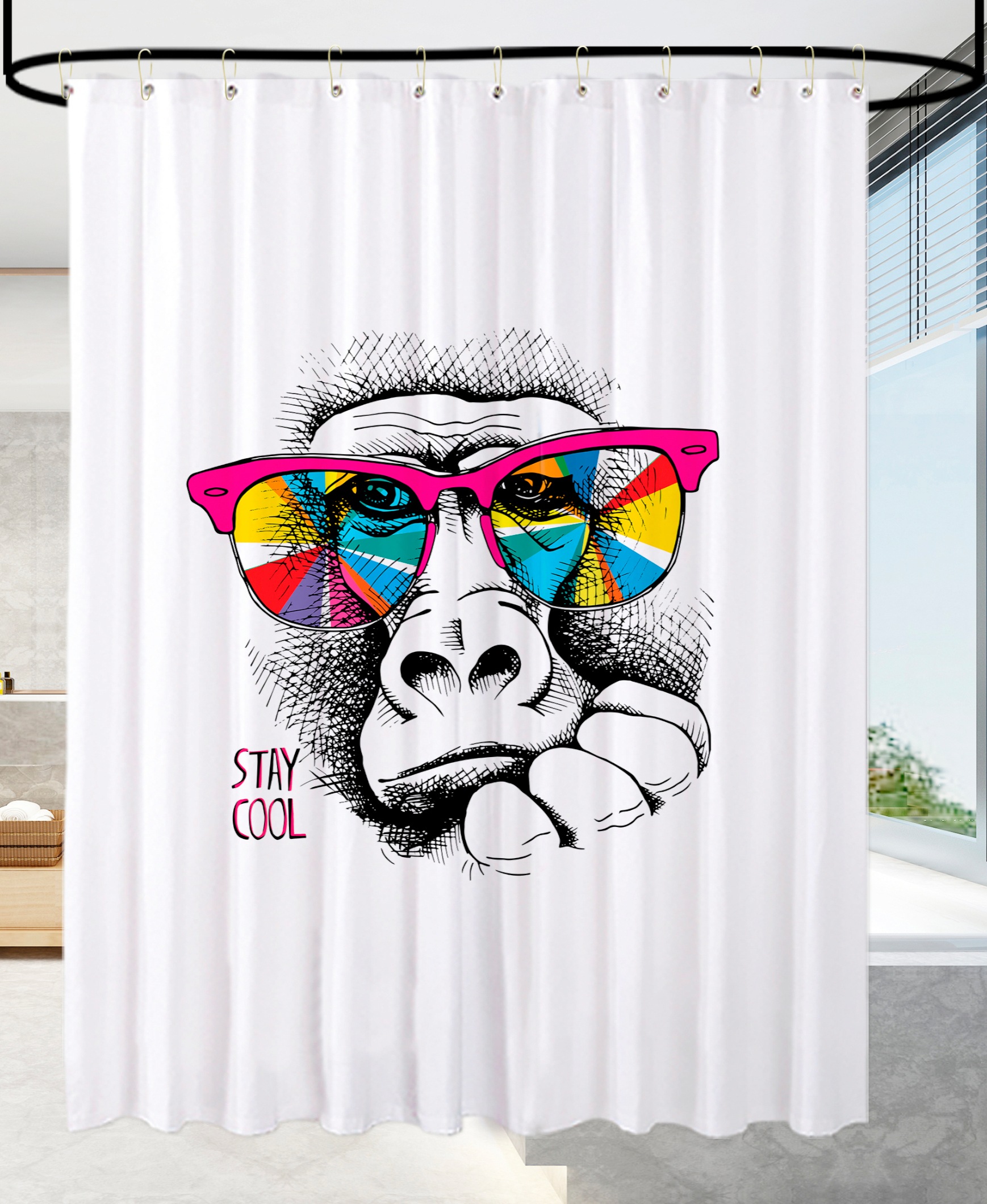 Sanilo Duschvorhang »Stay Cool«, Breite 180 cm, Höhe 200 cm