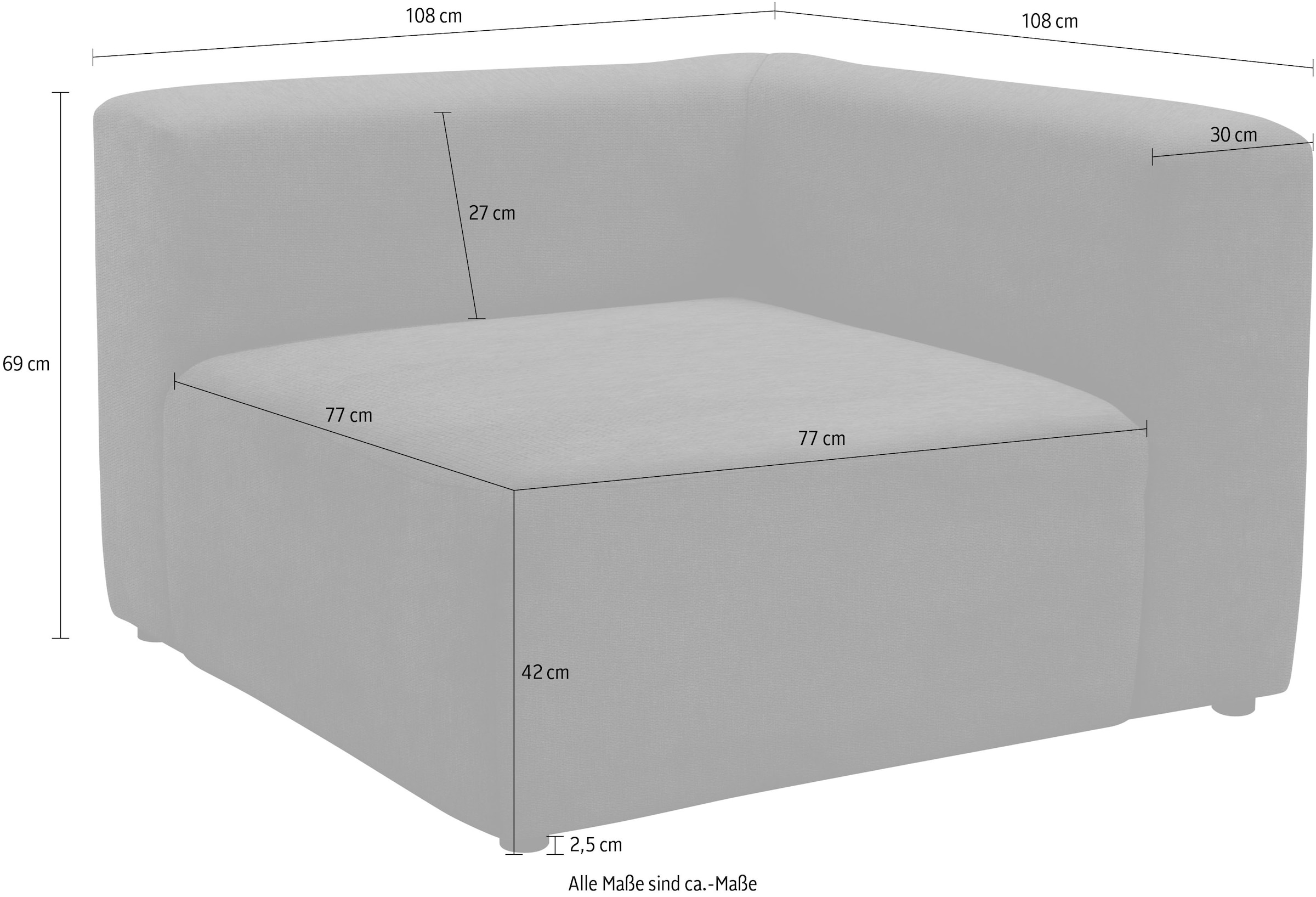 andas Sofa-Eckelement »Utvik«, als Modul oder separat verwendbar