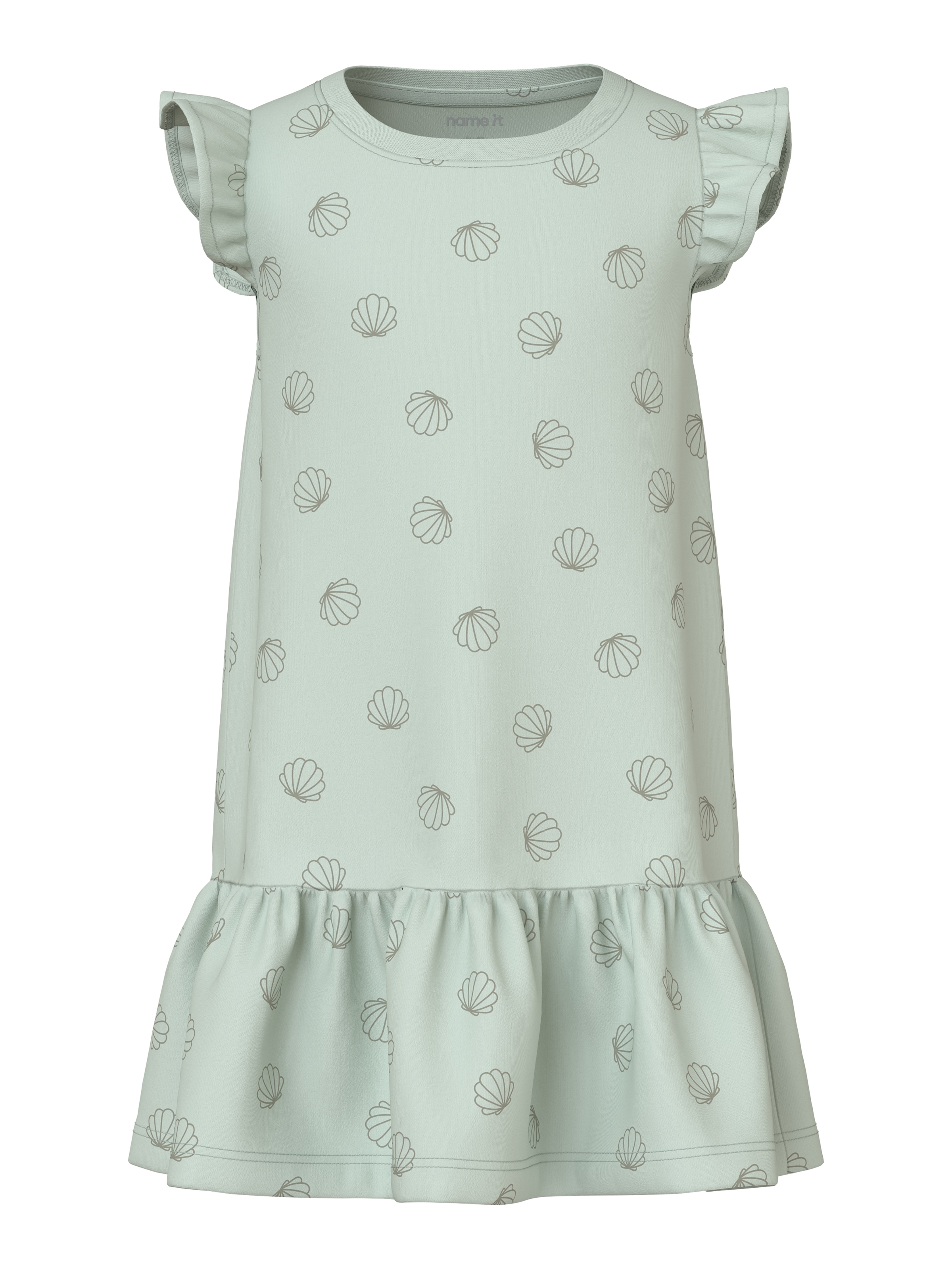 Name It Minikleid »NMFVIDA CAPSL DRESS« mit Volants und im sommerlichen Alloverdruck