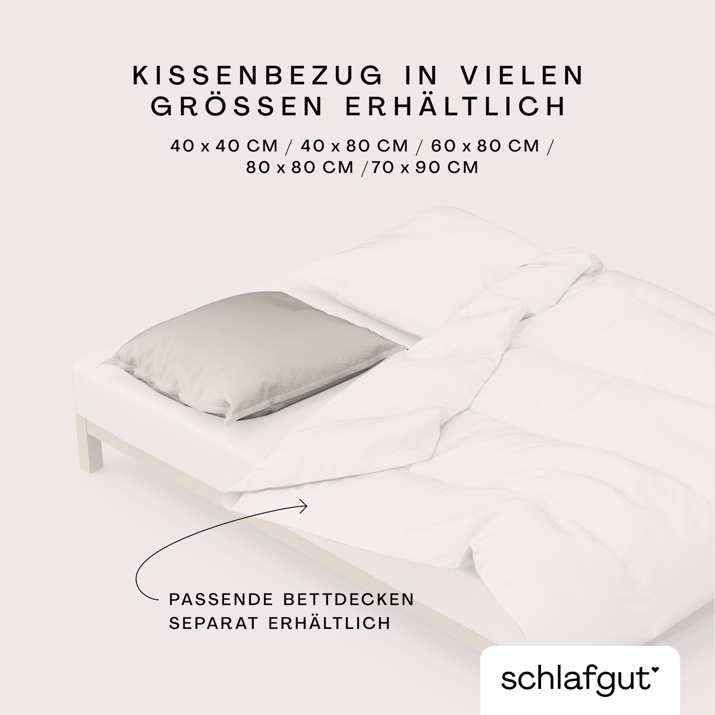 Schlafgut Kissenbezug »Woven Satin Fade«, (1 St.), mit Farbverlauf