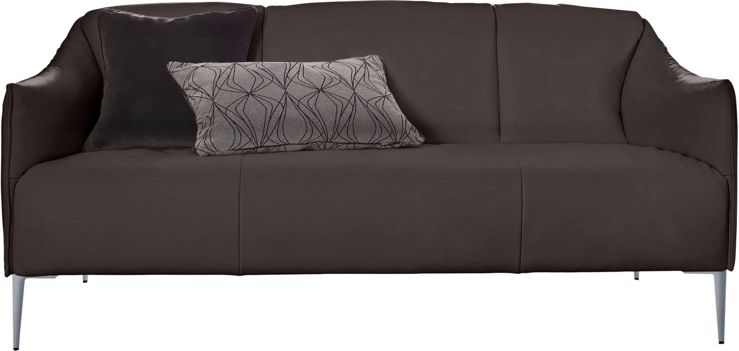 W.SCHILLIG 2,5-Sitzer »sally« mit Metallfüßen in Silber matt, Breite 174 cm